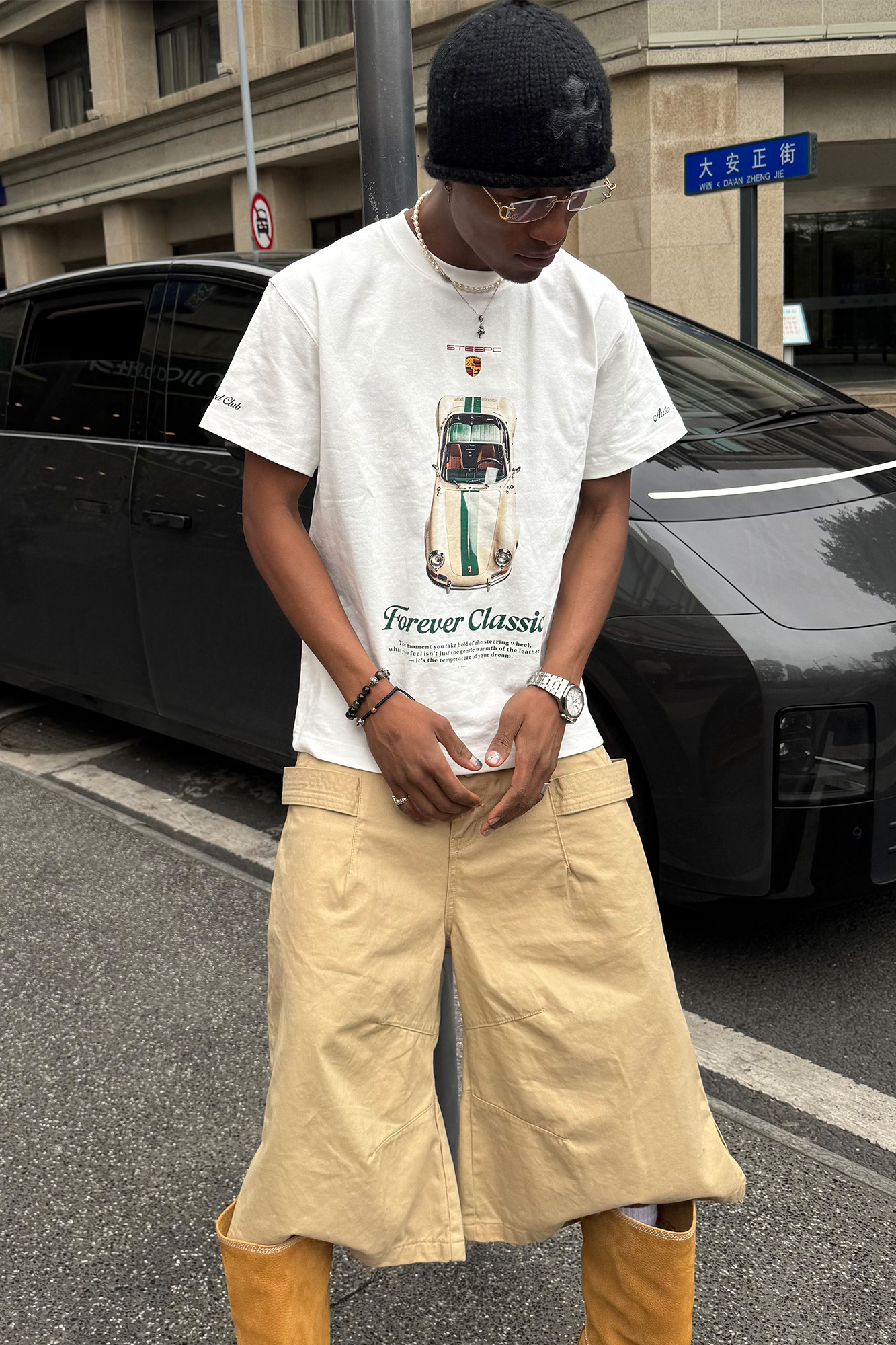 STEEPC Classic Car Graphic T-Shirt, premium urban and streetwear designers apparel on PROJECTISR.com, STEEPC