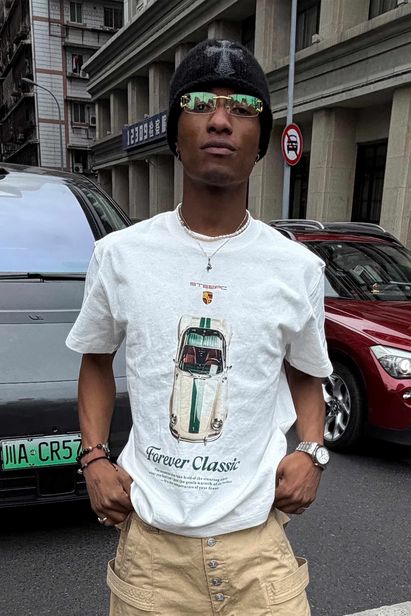 STEEPC Classic Car Graphic T-Shirt, premium urban and streetwear designers apparel on PROJECTISR.com, STEEPC
