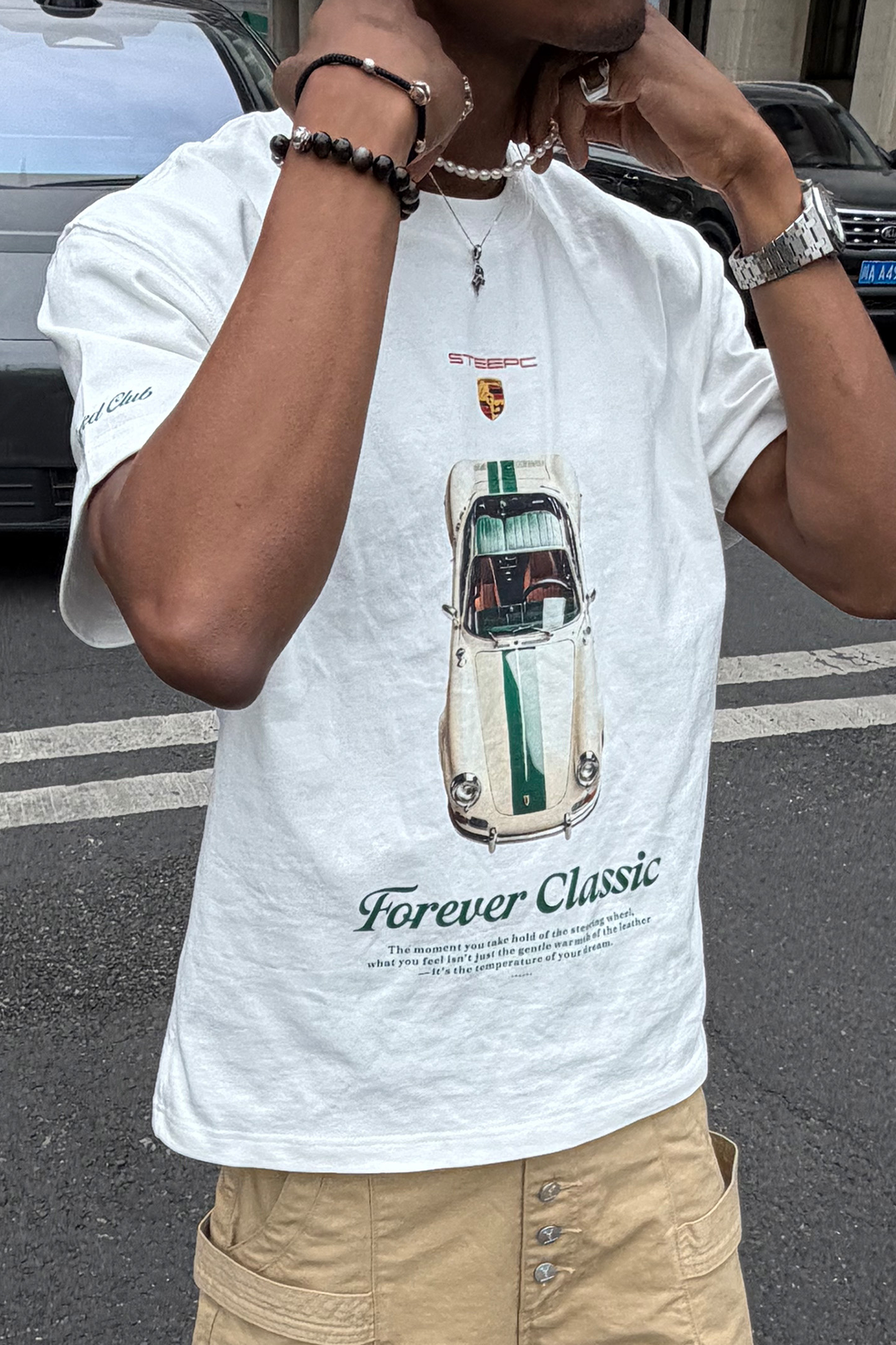 STEEPC Classic Car Graphic T-Shirt, premium urban and streetwear designers apparel on PROJECTISR.com, STEEPC