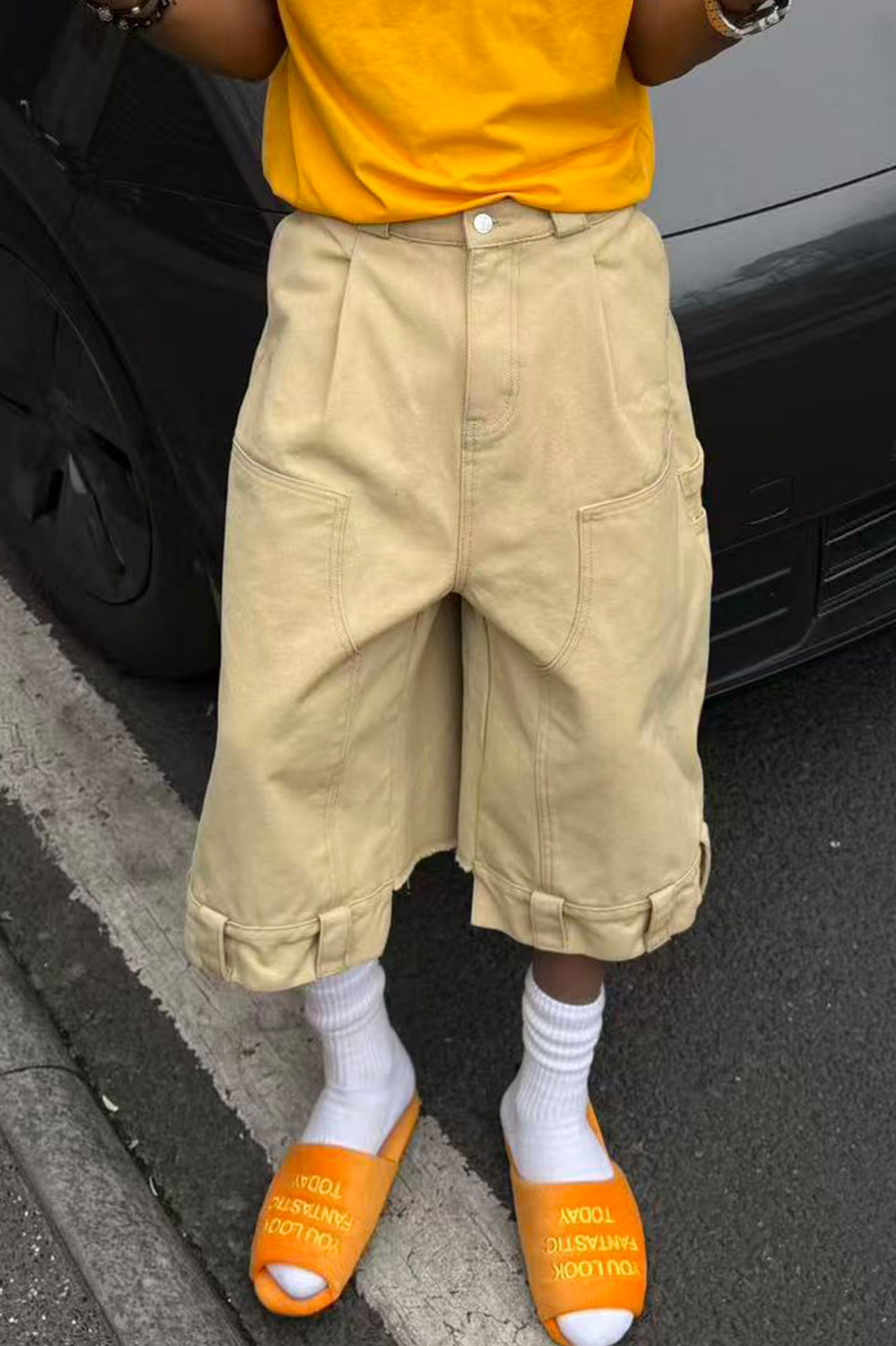 STEEPC Baggy Multi-Pocket Cargo Shorts, premium urban and streetwear designers apparel on PROJECTISR.com, STEEPC