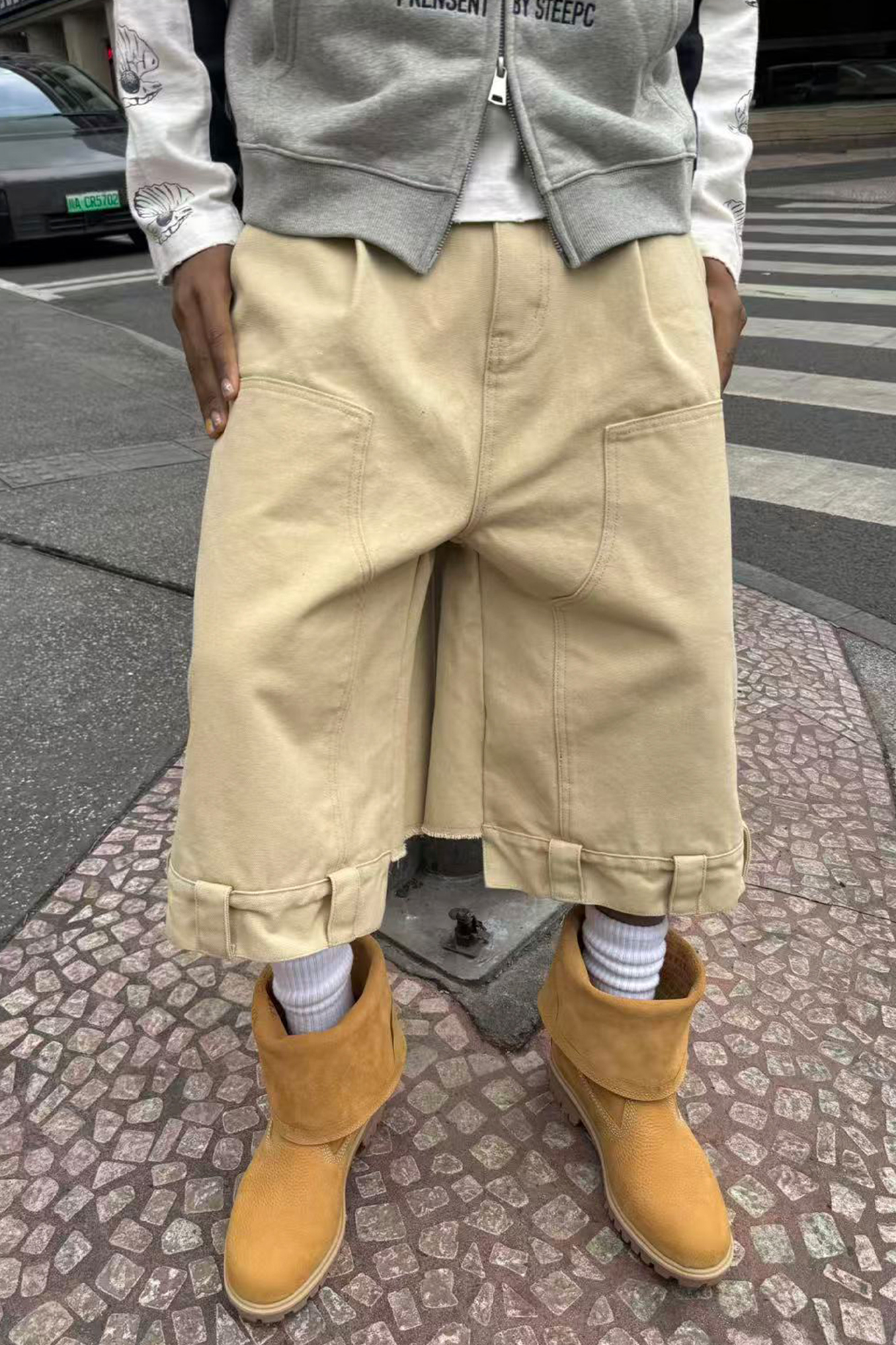 STEEPC Baggy Multi-Pocket Cargo Shorts, premium urban and streetwear designers apparel on PROJECTISR.com, STEEPC