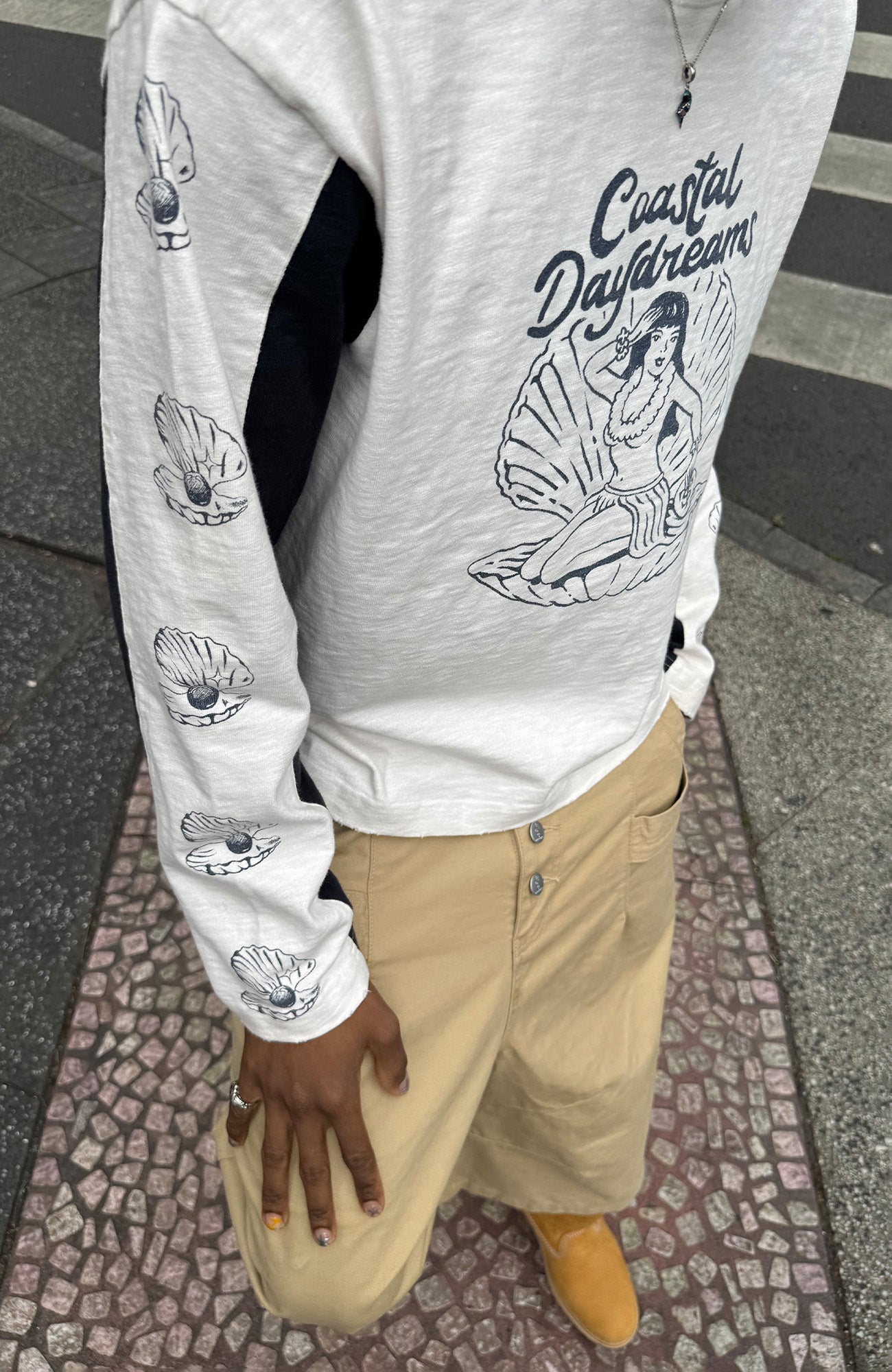 STEEPC Graphic Panel Long Sleeve Tee, premium urban and streetwear designers apparel on PROJECTISR.com, STEEPC