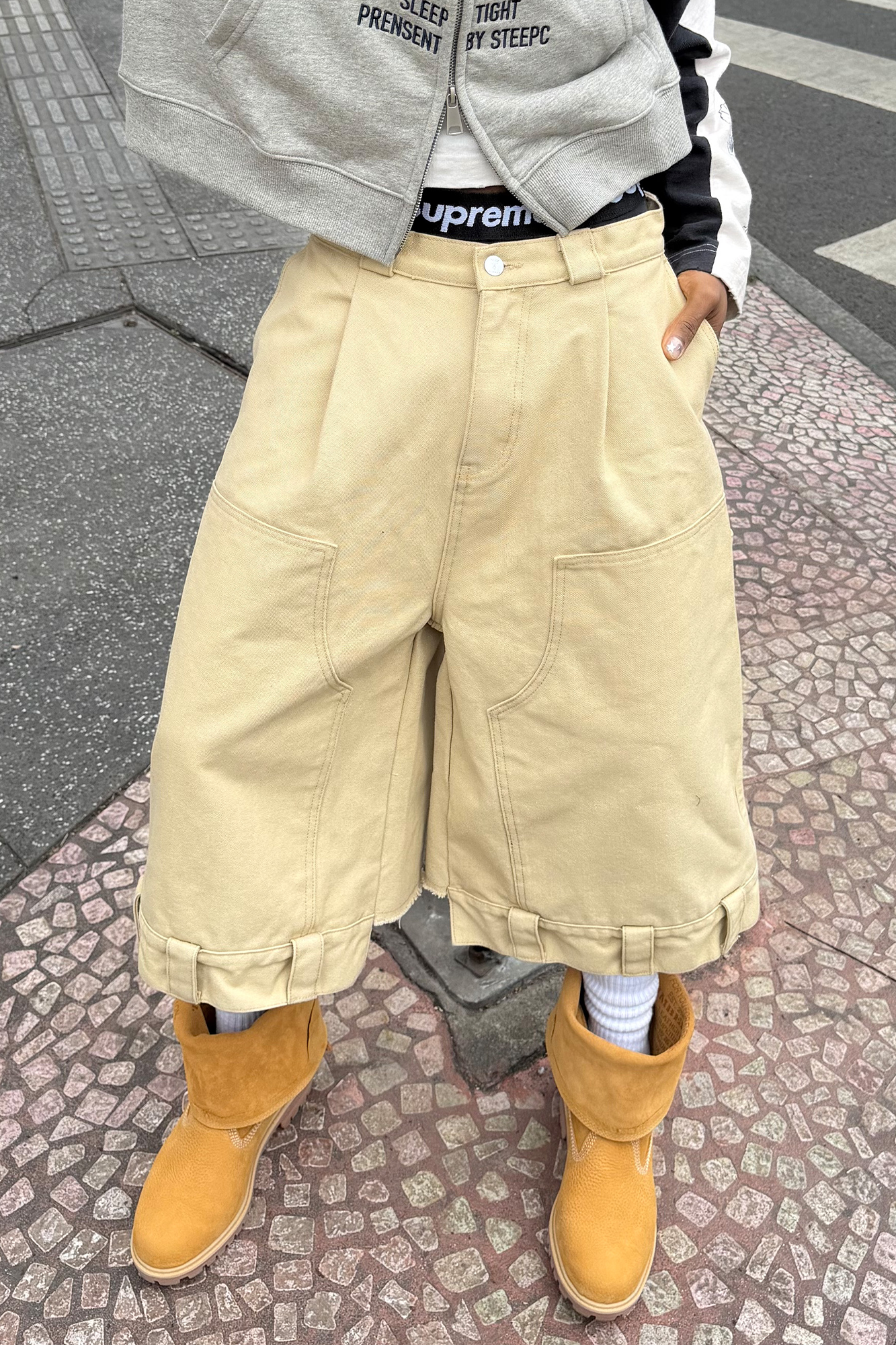 STEEPC Baggy Multi-Pocket Cargo Shorts, premium urban and streetwear designers apparel on PROJECTISR.com, STEEPC
