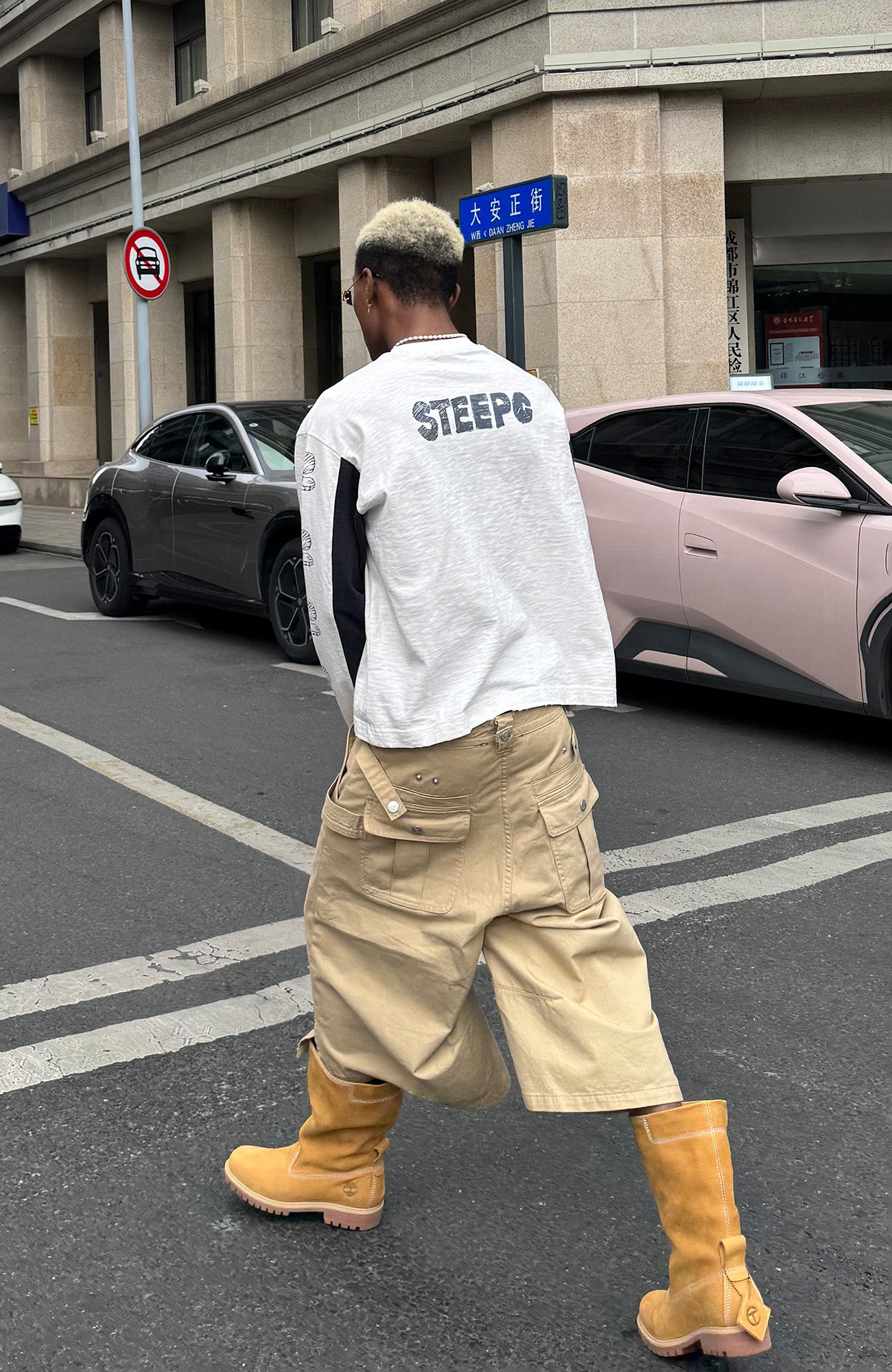 STEEPC Graphic Panel Long Sleeve Tee, premium urban and streetwear designers apparel on PROJECTISR.com, STEEPC