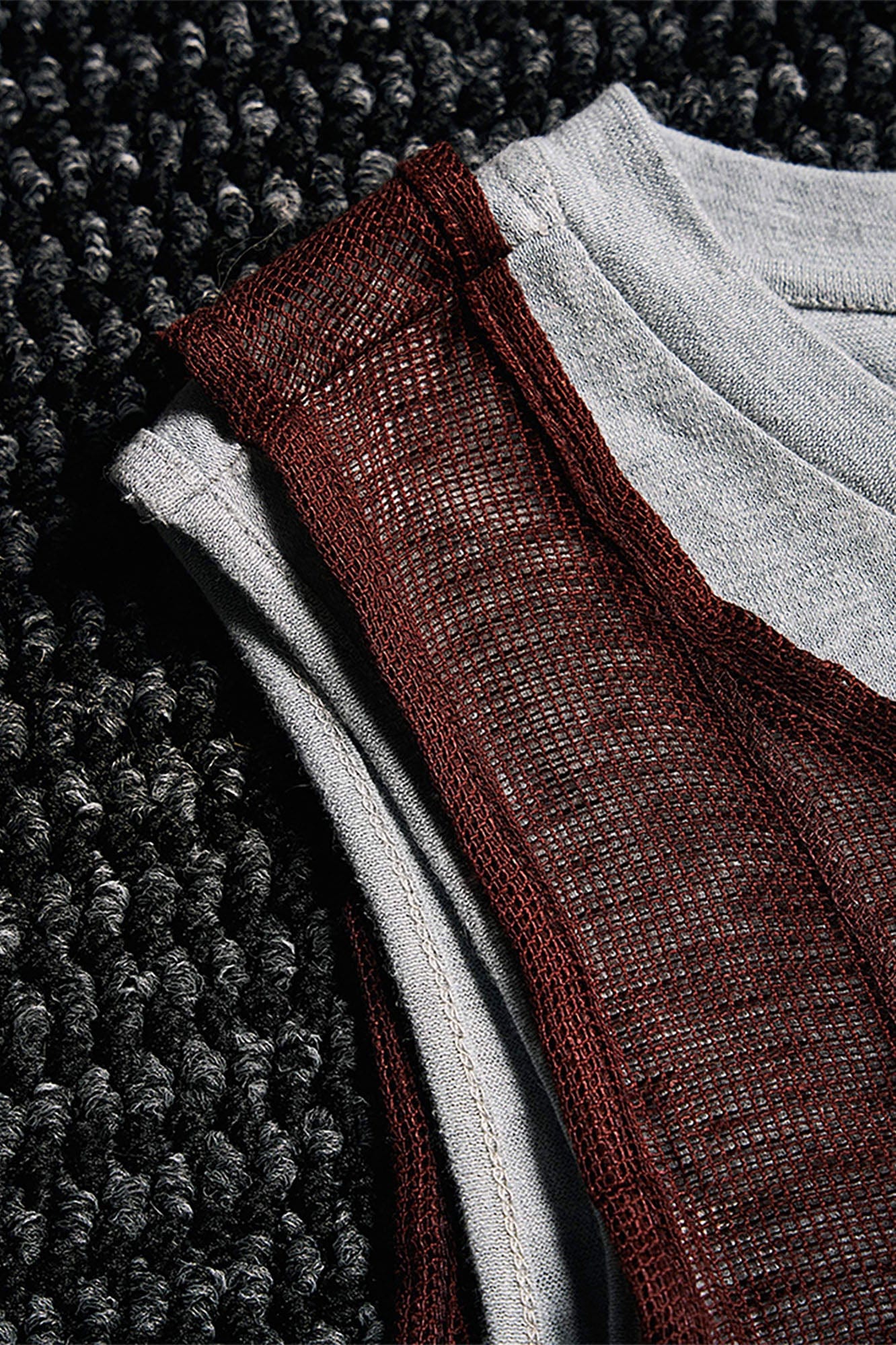 GONGHE REPUB Sheer Linen-Cotton Layered Vest, premium urban and streetwear designers apparel on PROJECTISR.com, GONGHE REPUB