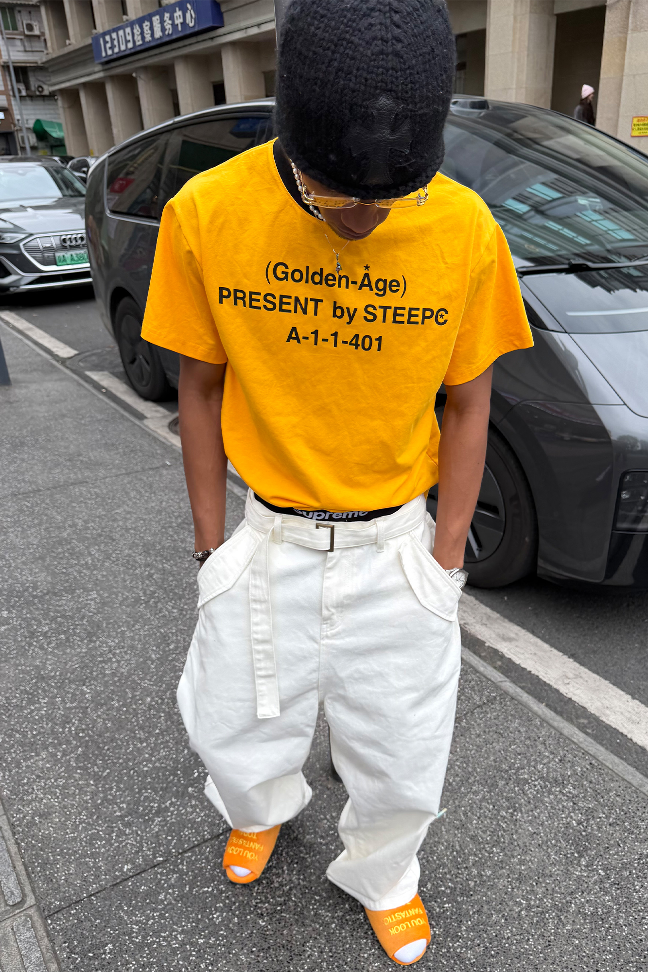 STEEPC Belted Baggy Utility Pants, premium urban and streetwear designers apparel on PROJECTISR.com, STEEPC