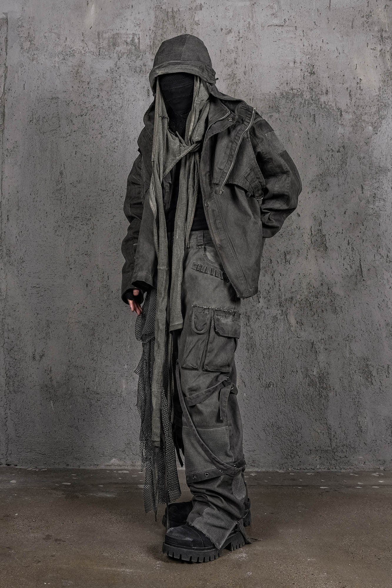 UNDERWATER Scavenger Heavyduty Multi-Pockets Striped Cargo, premium urban and streetwear designers apparel on PROJECTISR.com, UNDERWATER