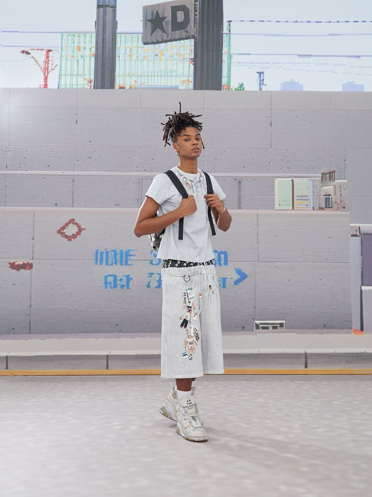 DND4DES Keychain Double-Waist Graphics Shorts, premium urban and streetwear designers apparel on PROJECTISR.com, DND4DES