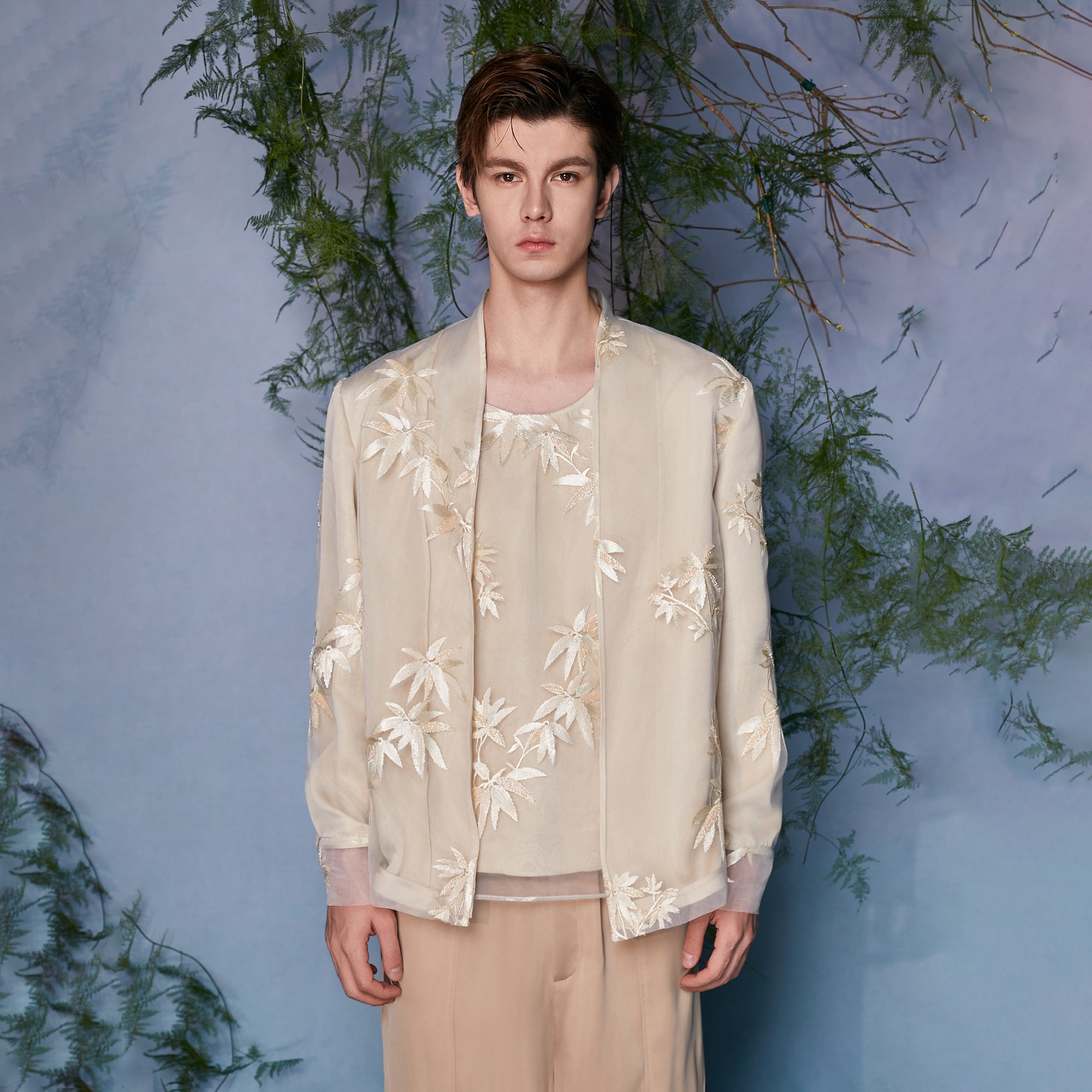 JIECHI Floral Embroidered Bomber Jacket, premium urban and streetwear designers apparel on PROJECTISR.com, JIECHI