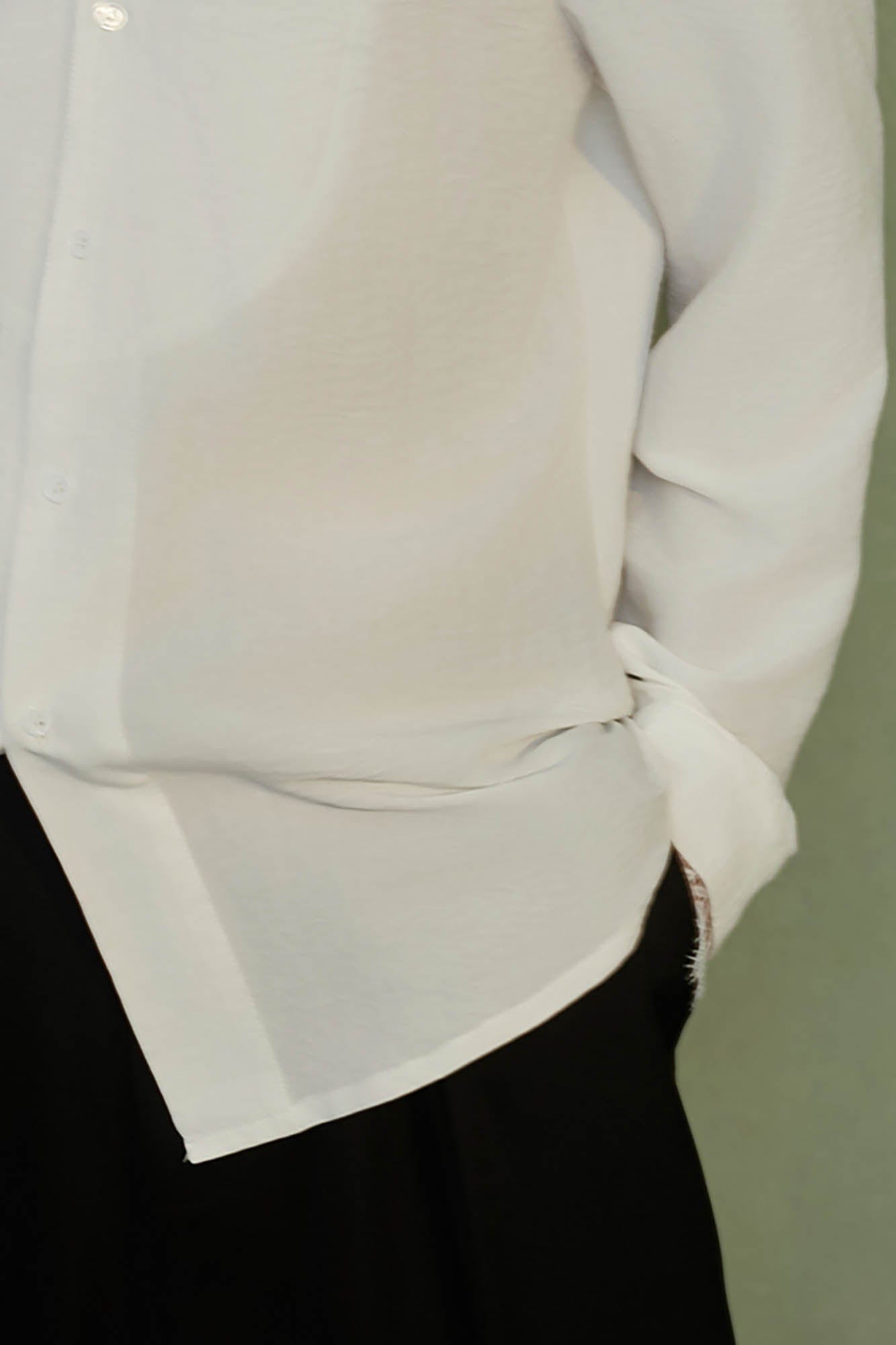JIECHI Lace Tie Shirt, premium urban and streetwear designers apparel on PROJECTISR.com, JIECHI