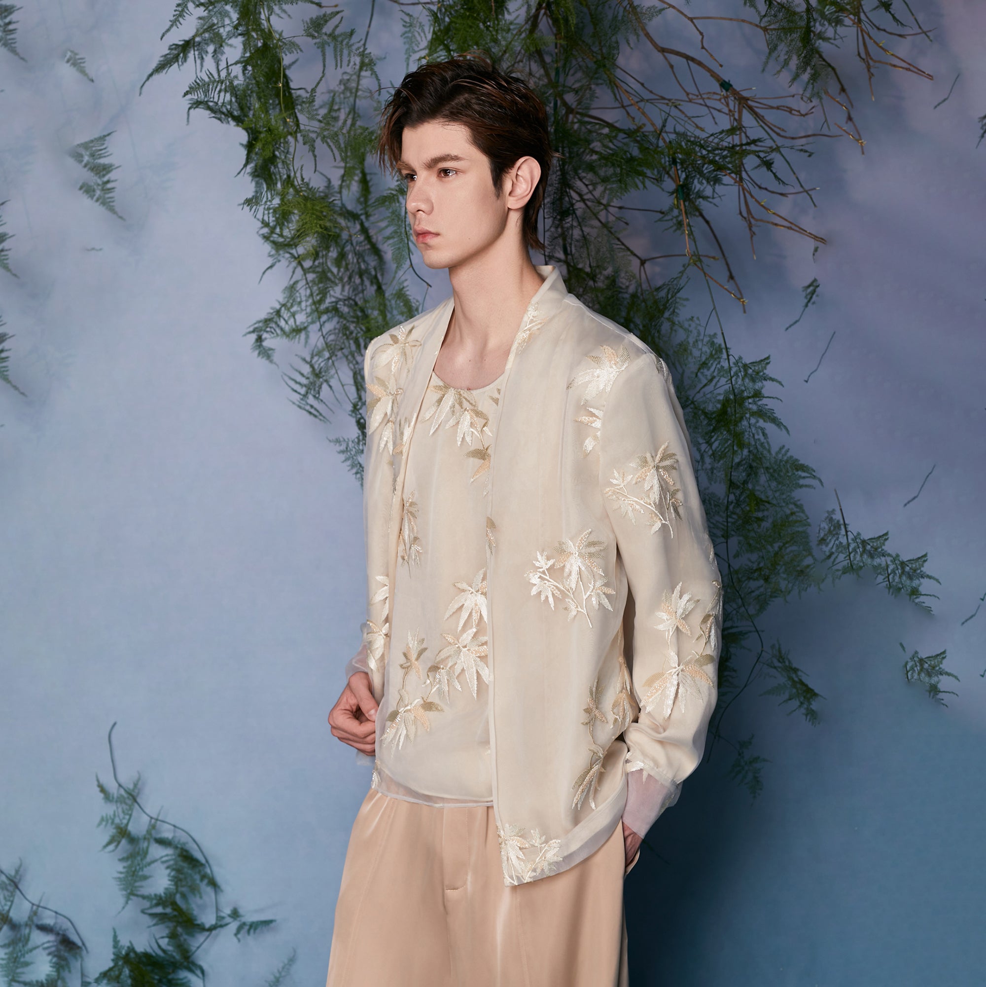 JIECHI Floral Embroidered Bomber Jacket, premium urban and streetwear designers apparel on PROJECTISR.com, JIECHI