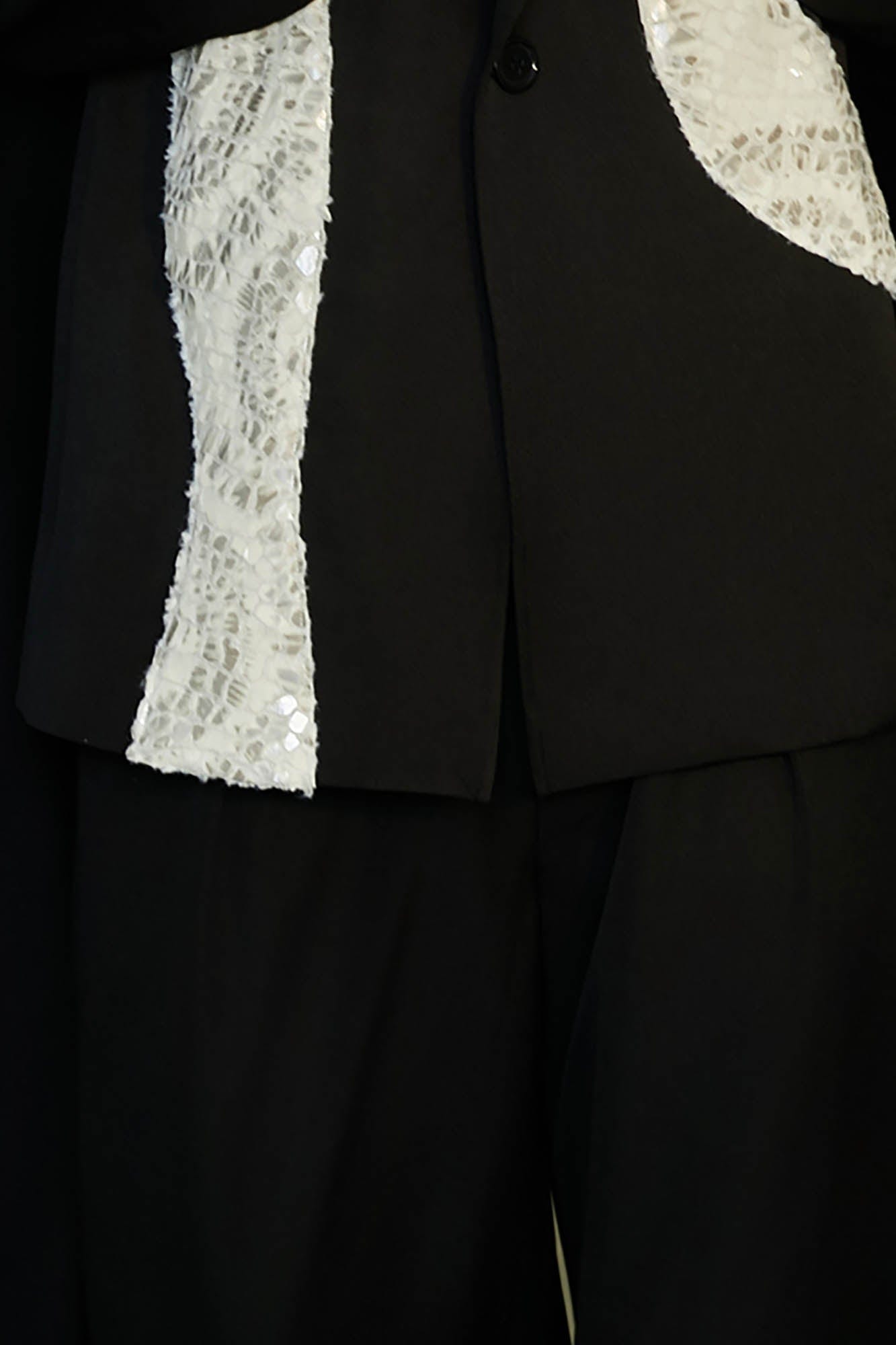 JIECHI The Snake Cape Blazer, premium urban and streetwear designers apparel on PROJECTISR.com, JIECHI