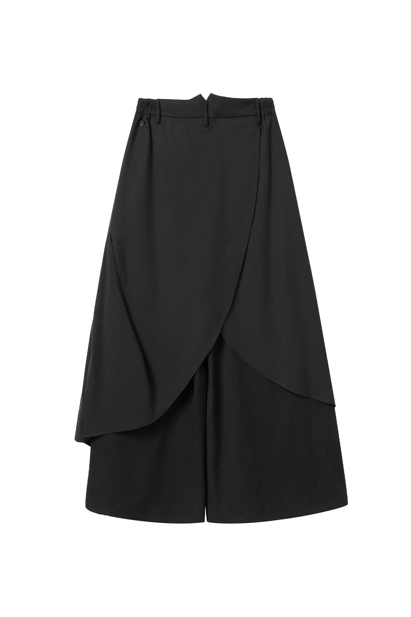 MOITIEDEPETALE Botanical Graphic Asymmetrical Layered Skirt-Pants