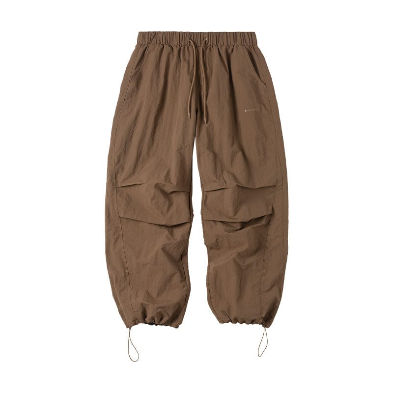 ENSHADOWER Splash-Proof Spliced Crinkled Parachute Pants, premium urban and streetwear designers apparel on PROJECTISR.com, ENSHADOWER