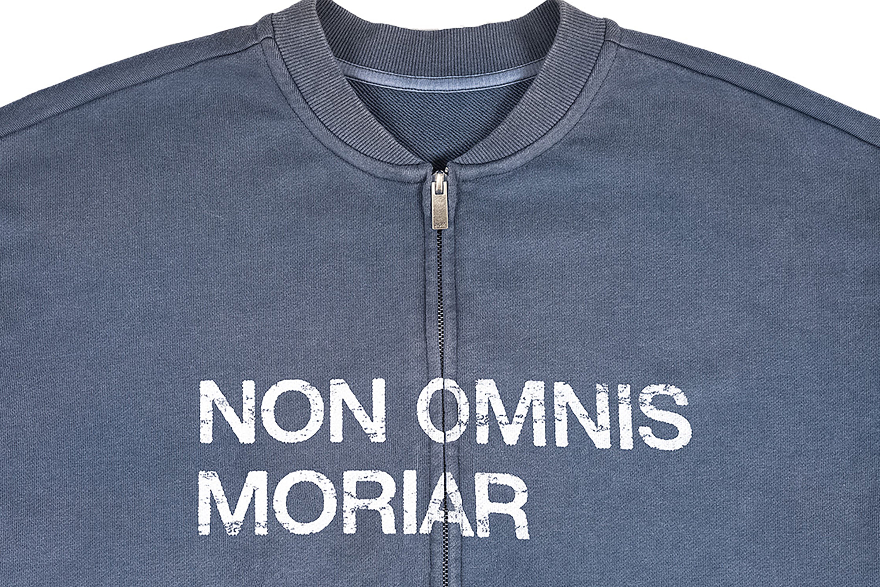 UNDERWATER Retro Washed Graphic Zip-Up Sweatshirt