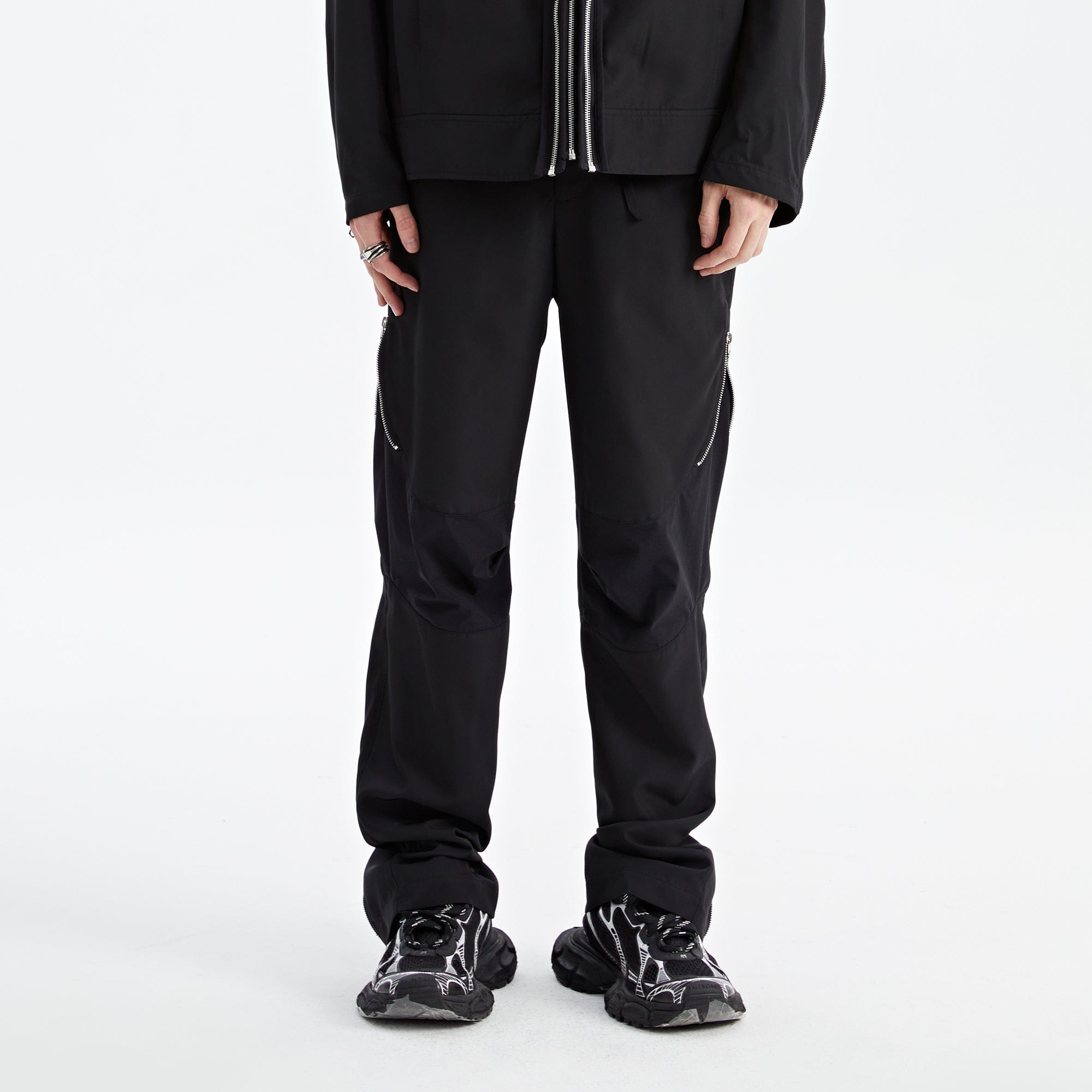 ORGANIC EMOTION Splash-Proof Zippered Paratrooper Pants, premium urban and streetwear designers apparel on PROJECTISR.com, ORGANIC EMOTION