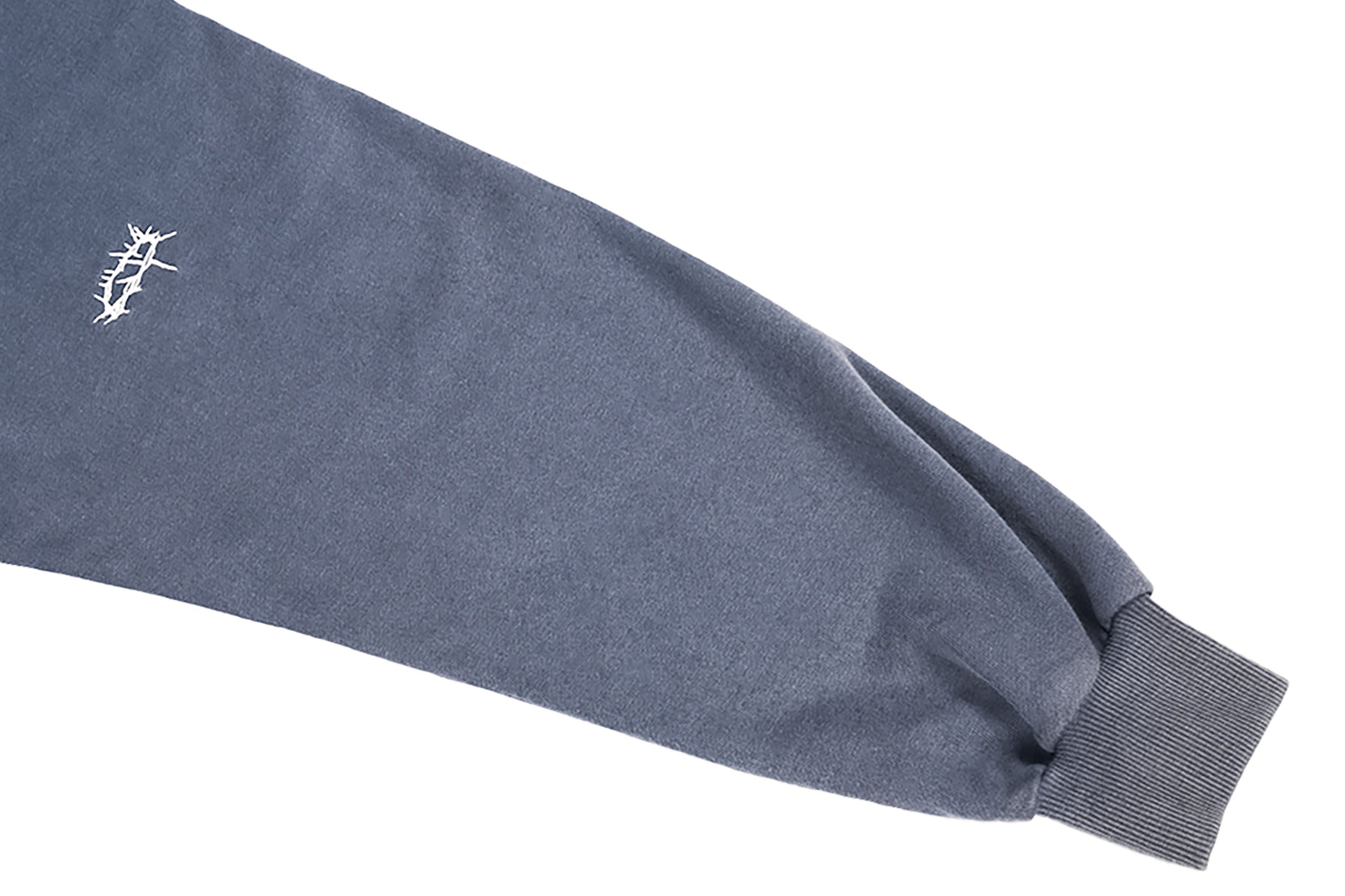 UNDERWATER Retro Washed Graphic Zip-Up Sweatshirt