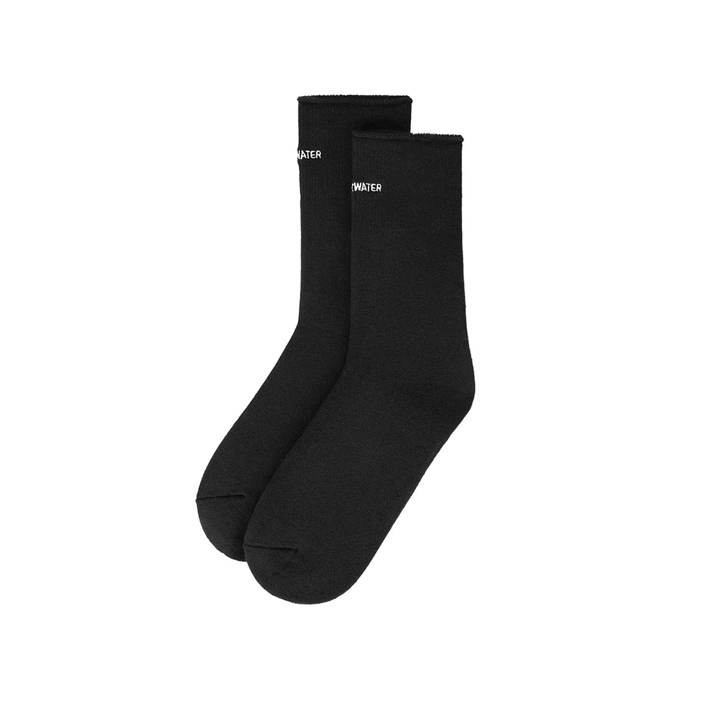 UNDERWATER Embroidered Socks Black, premium urban and streetwear designers apparel on PROJECTISR.com, UNDERWATER