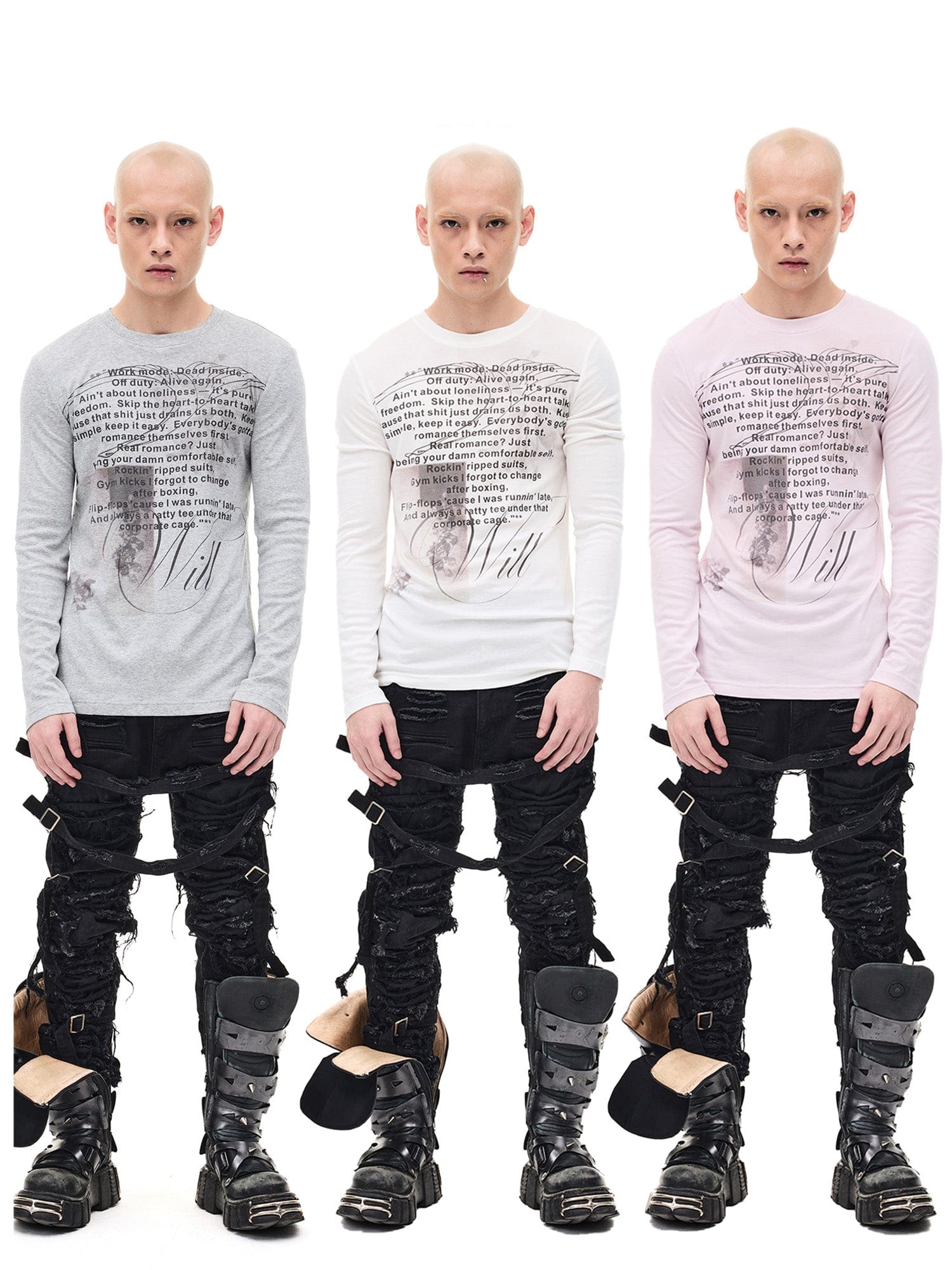 WHISTLEHUNTER Graphic Slim-Fit Stretchable Long-Sleeve Tee, premium urban and streetwear designers apparel on PROJECTISR.com, WHISTLEHUNTER