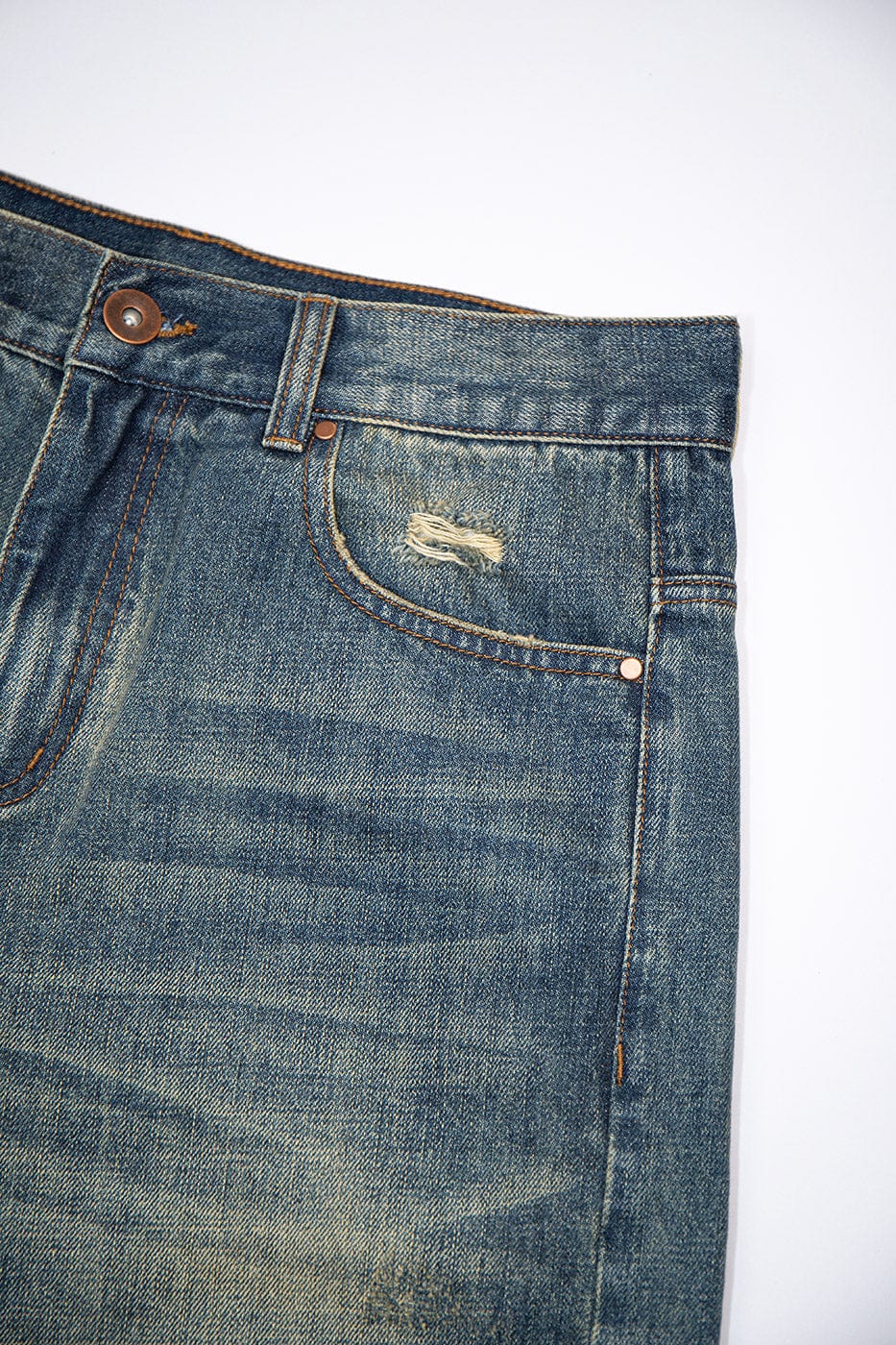 LEONSENSE Washed Straight Jeans, premium urban and streetwear designers apparel on PROJECTISR.com, LEONSENSE