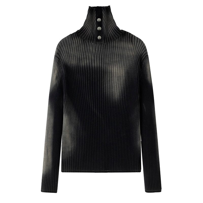 SOURPLUM DIRTY FIT Gradient Turtleneck Sweater, premium urban and streetwear designers apparel on PROJECTISR.com, SOURPLUM