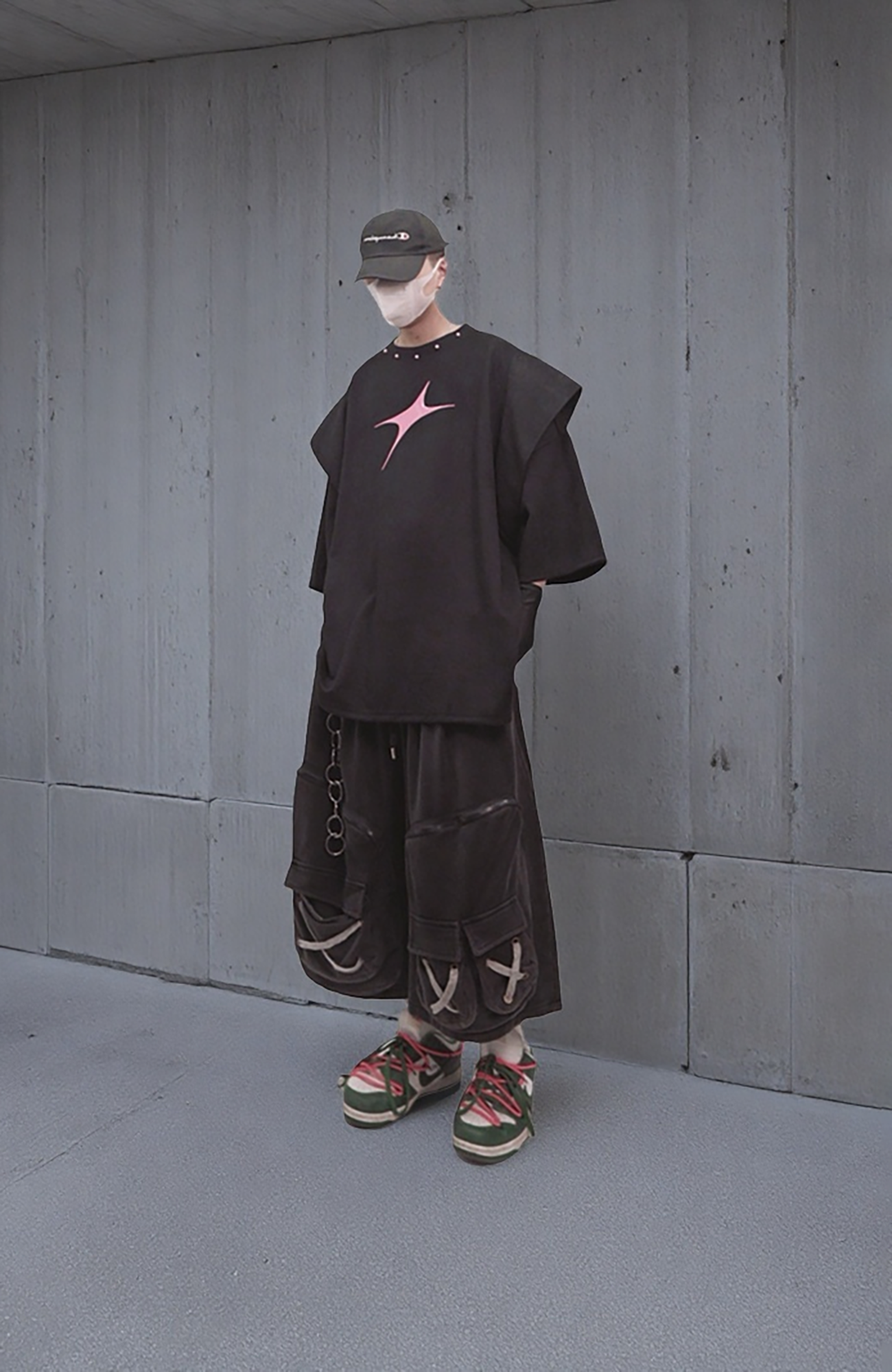 UUCSCC Distressed Multi-Pocket Cargo Shorts