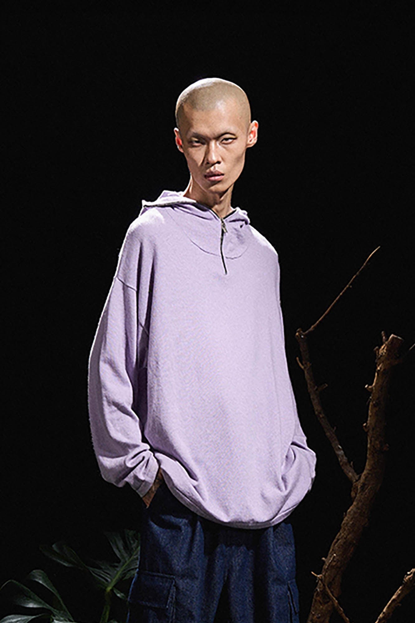 RELABEL Butterfly Zip-Up Mask Wool-Blended Hoodie, premium urban and streetwear designers apparel on PROJECTISR.com, RELABEL