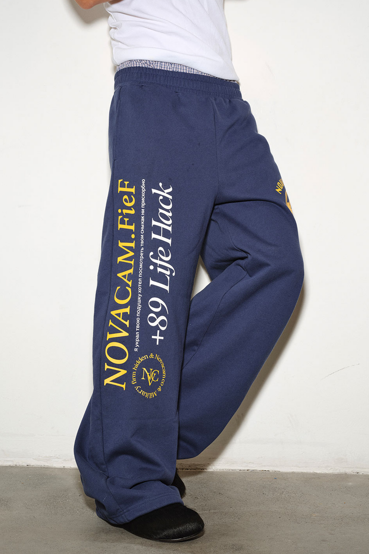 NOVACAM Retro Graphic Sweatpants