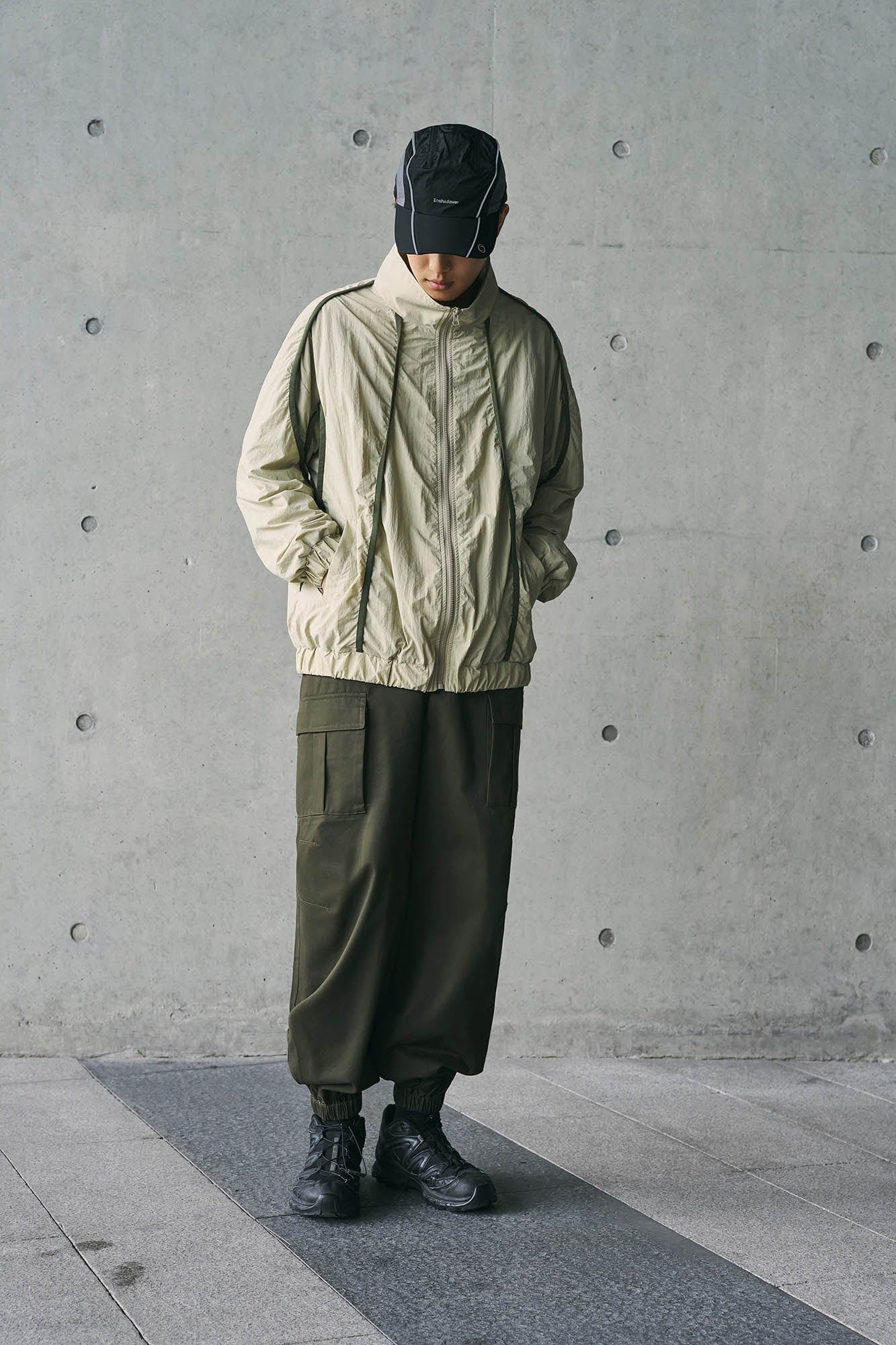 ENSHADOWER Spliced Lightweight Waterproof Jacket, premium urban and streetwear designers apparel on PROJECTISR.com, ENSHADOWER