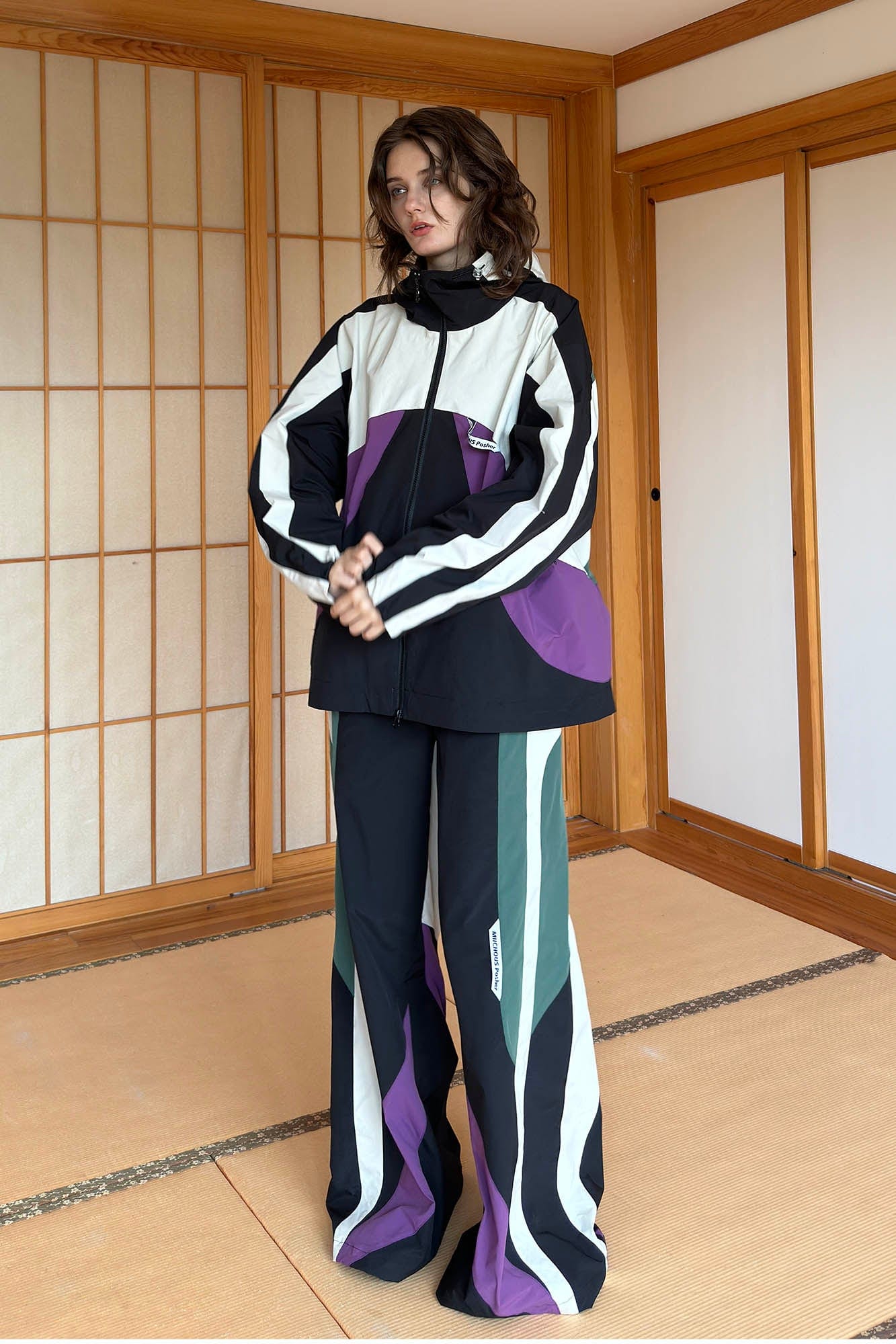 MIICHOUS EVA Tangram Spliced Oversized Outdoor Pants, premium urban and streetwear designers apparel on PROJECTISR.com, Miichous