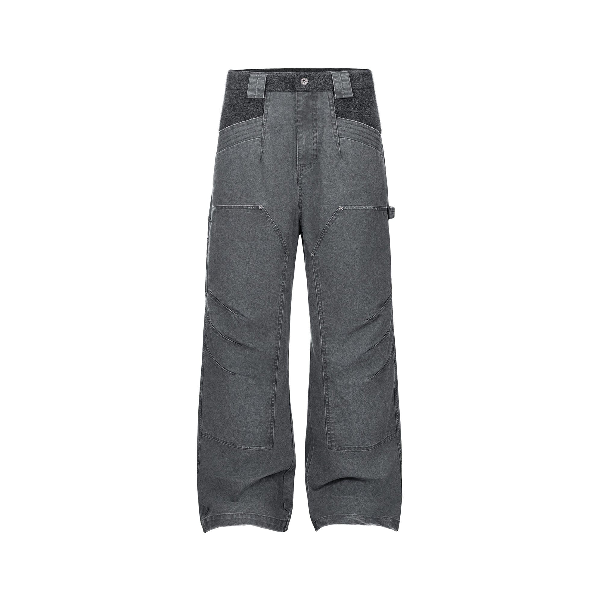 ESAIAS Claw Washed Panel Straight-Leg Pants, premium urban and streetwear designers apparel on PROJECTISR.com, ESAIAS