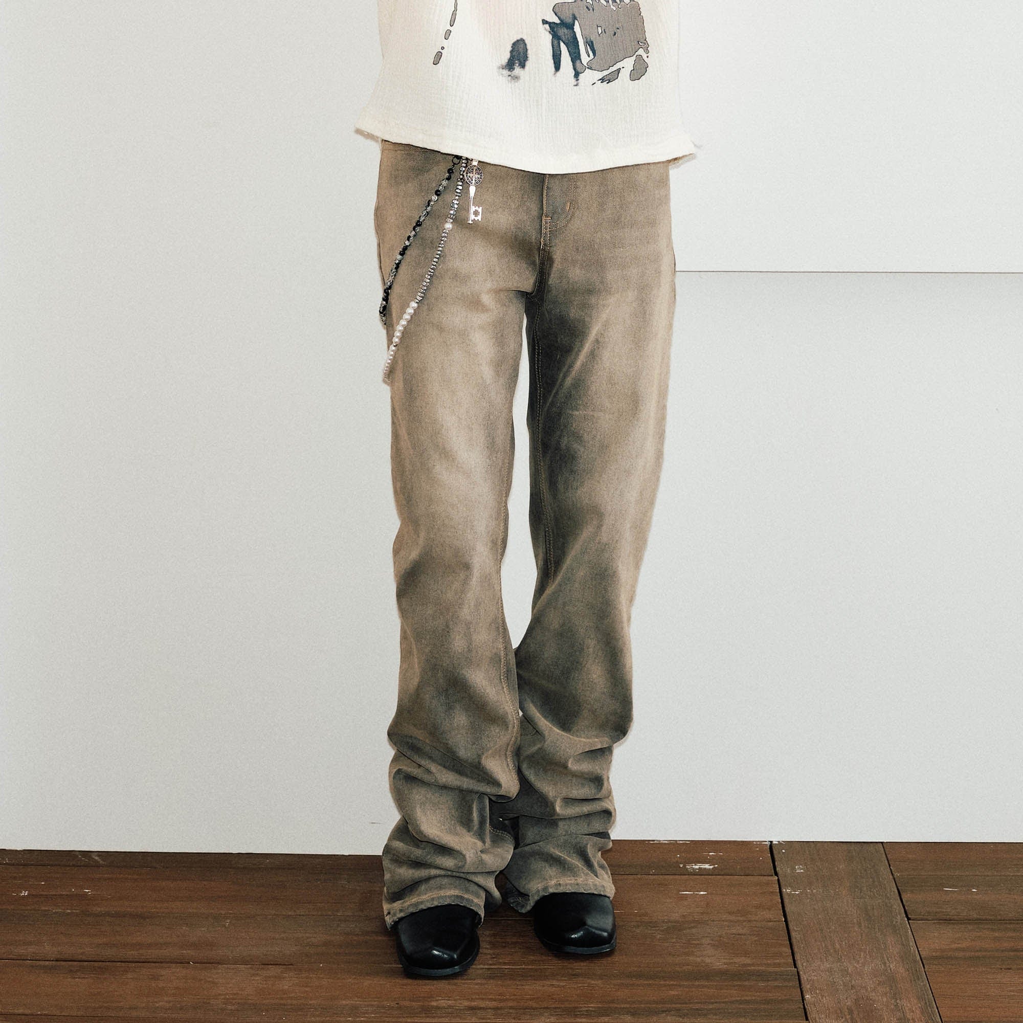 KREATE Classic Washed Straight Jeans, premium urban and streetwear designers apparel on PROJECTISR.com, KREATE