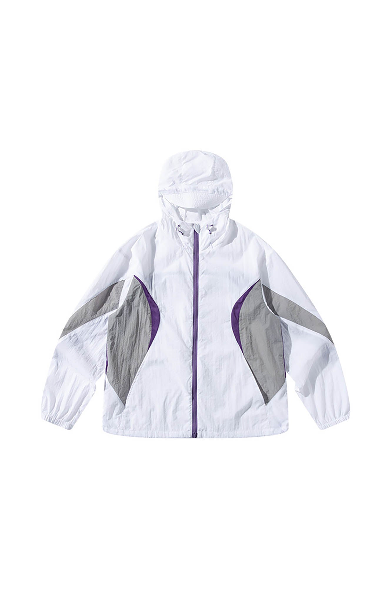 ENSHADOWER Spliced Mesh UV Protection Drawstring Jacket, premium urban and streetwear designers apparel on PROJECTISR.com, ENSHADOWER