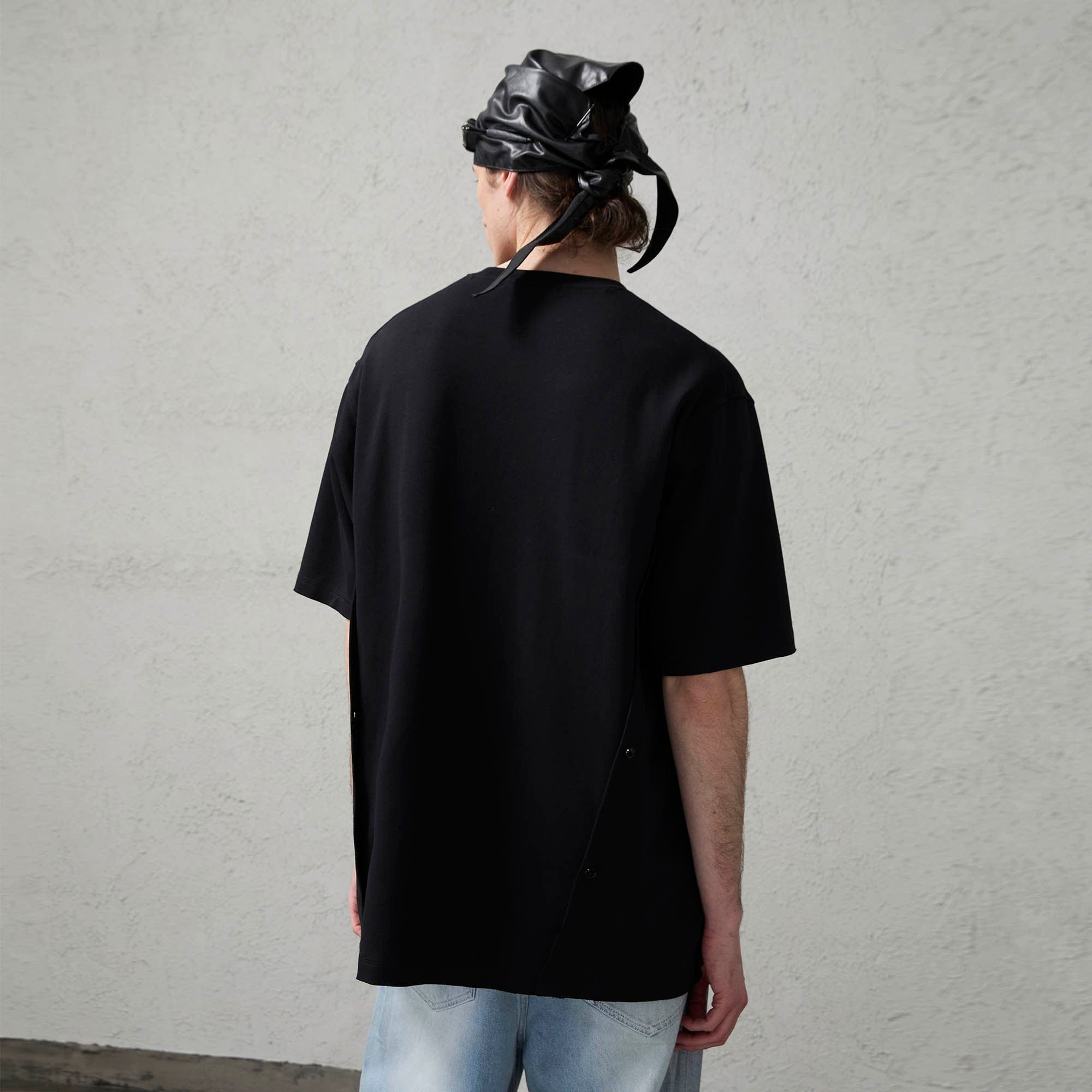ORGANIC EMOTION Bird-Loop Adjustable Button Back T-Shirt