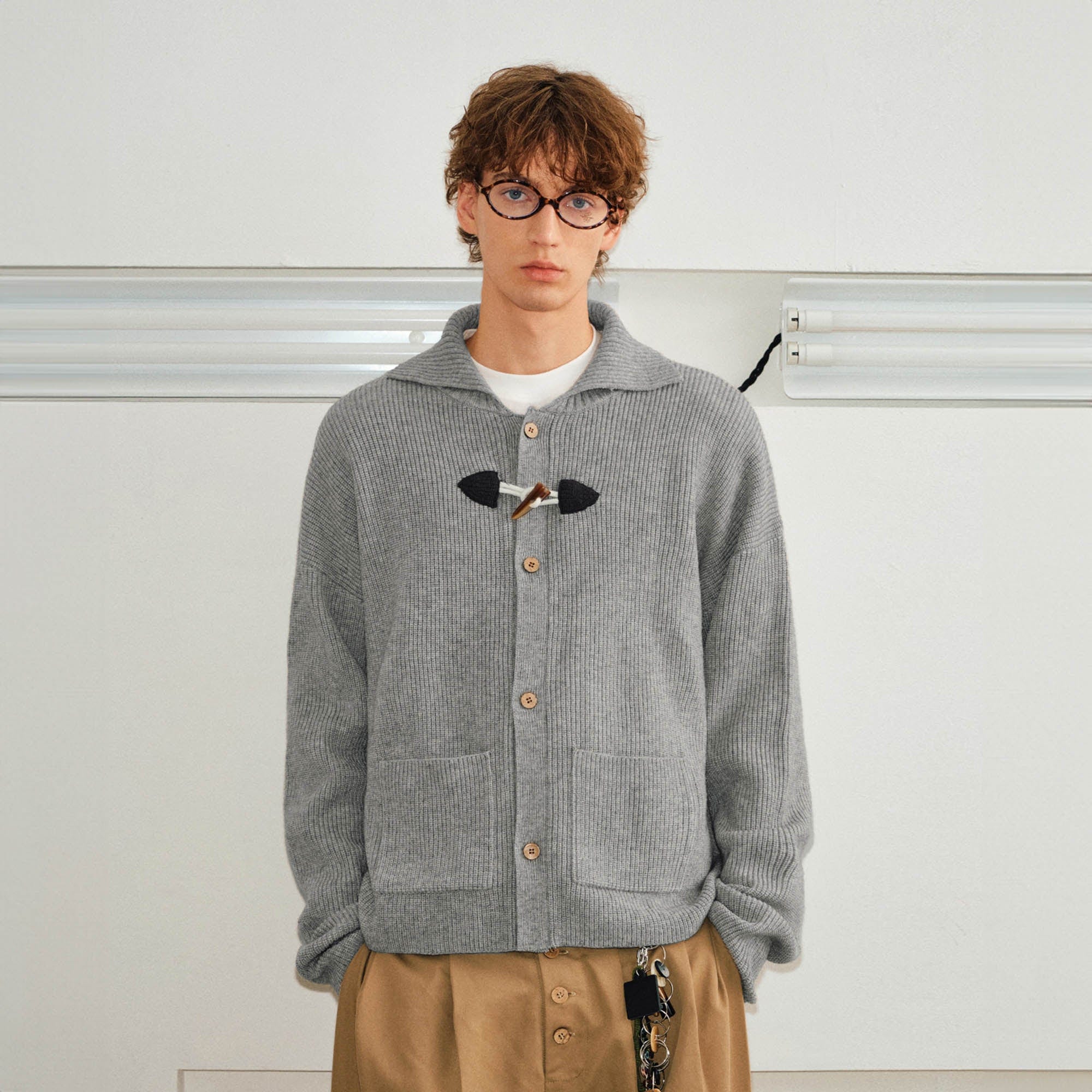 KREATE Toggle Button Knit Cardigan, premium urban and streetwear designers apparel on PROJECTISR.com, KREATE