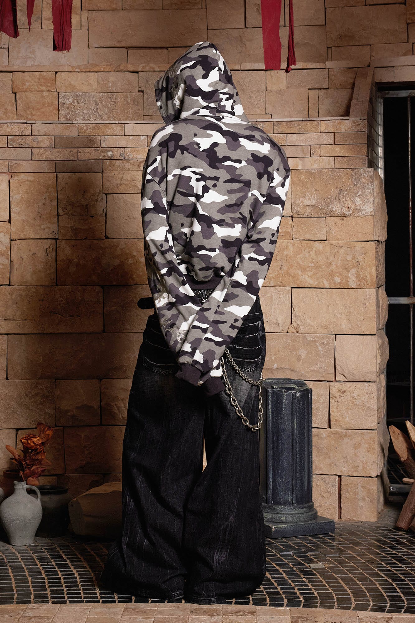 DND4DES Camo Zip-up Embroidery Hoodie, premium urban and streetwear designers apparel on PROJECTISR.com, DND4DES