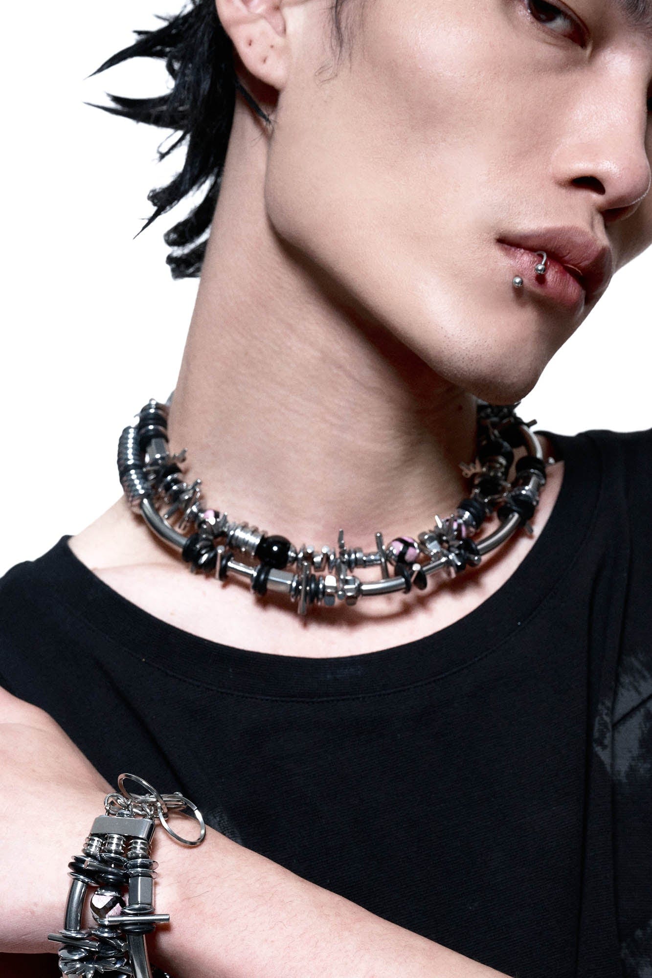 ILLUSORY Annihilation Coil Necklace, premium urban and streetwear designers apparel on PROJECTISR.com, ILLUSORY