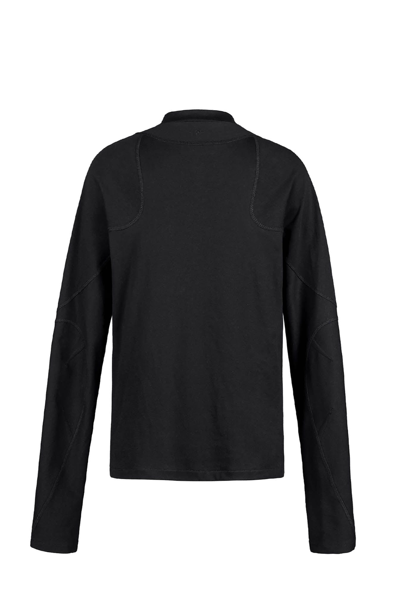 UNDERWATER Cross Embroidered High Neck Long-Sleeve Tee, premium urban and streetwear designers apparel on PROJECTISR.com, UNDERWATER