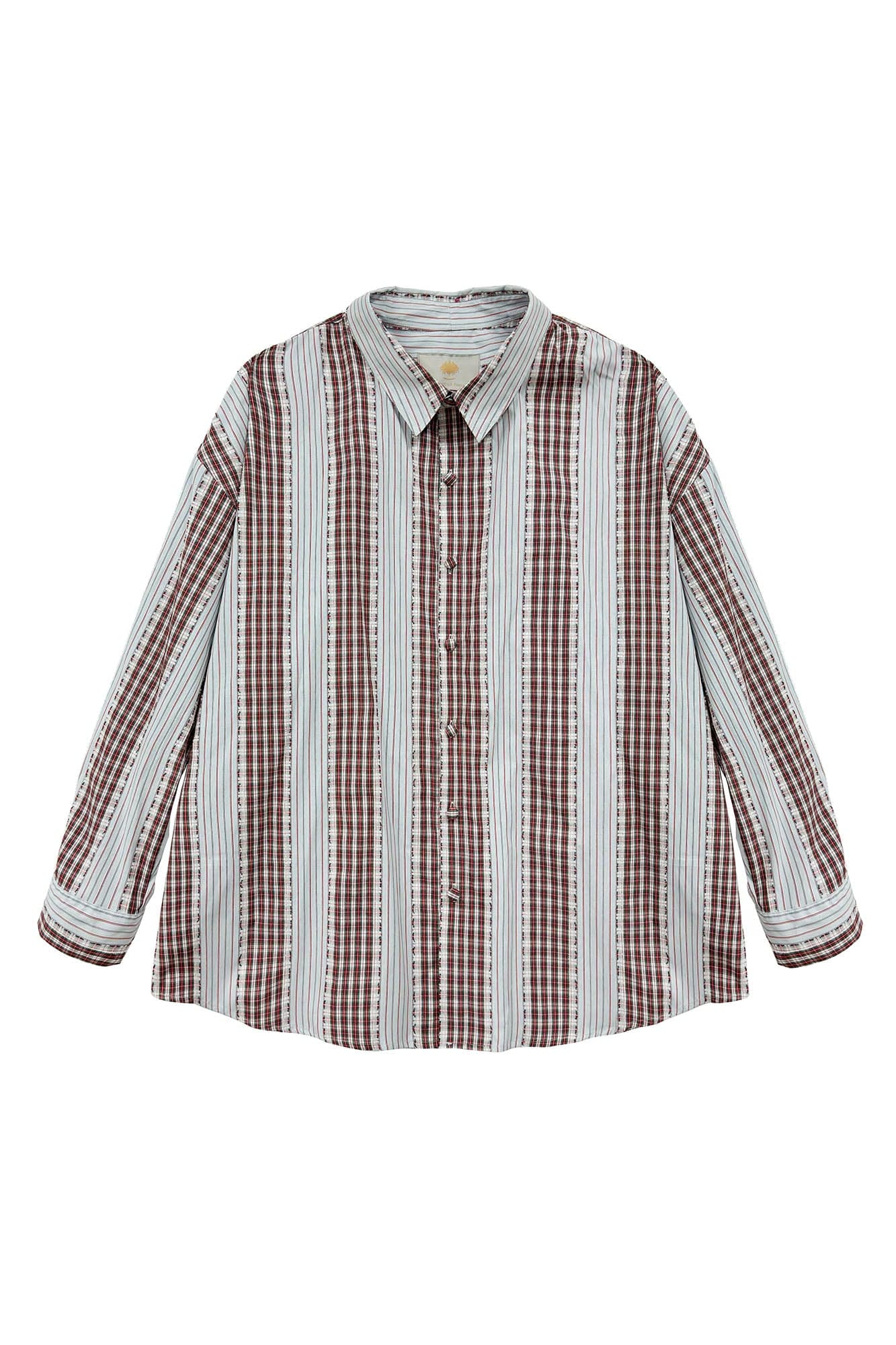 MIICHOUS Time Travel Company Headphone Hood Striped Shirt, premium urban and streetwear designers apparel on PROJECTISR.com, Miichous