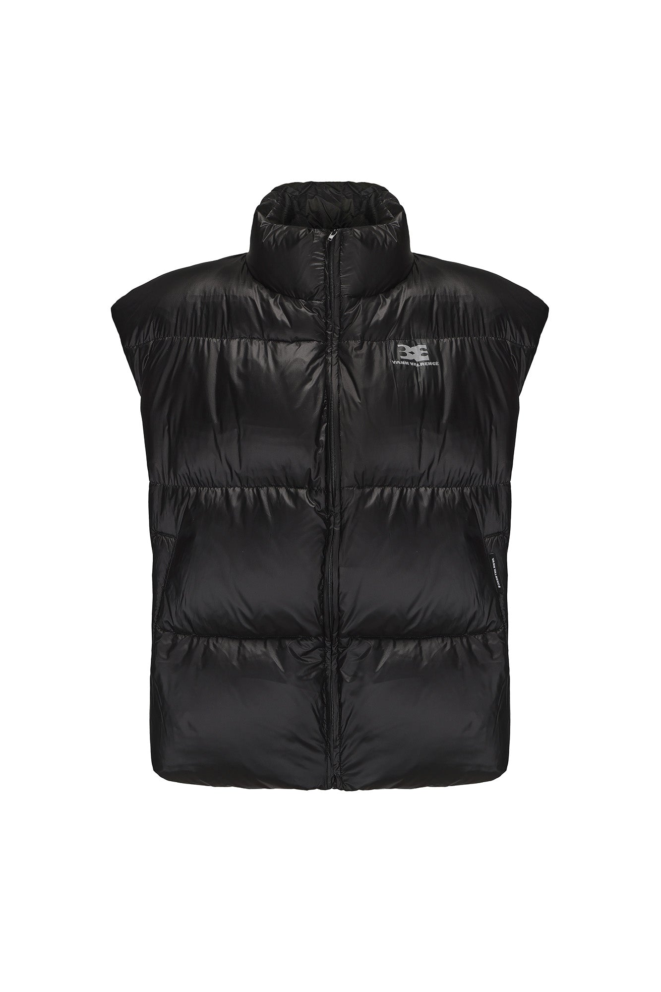 VANN VALRENCE Plain Duck Down Oversized Puffer Vest