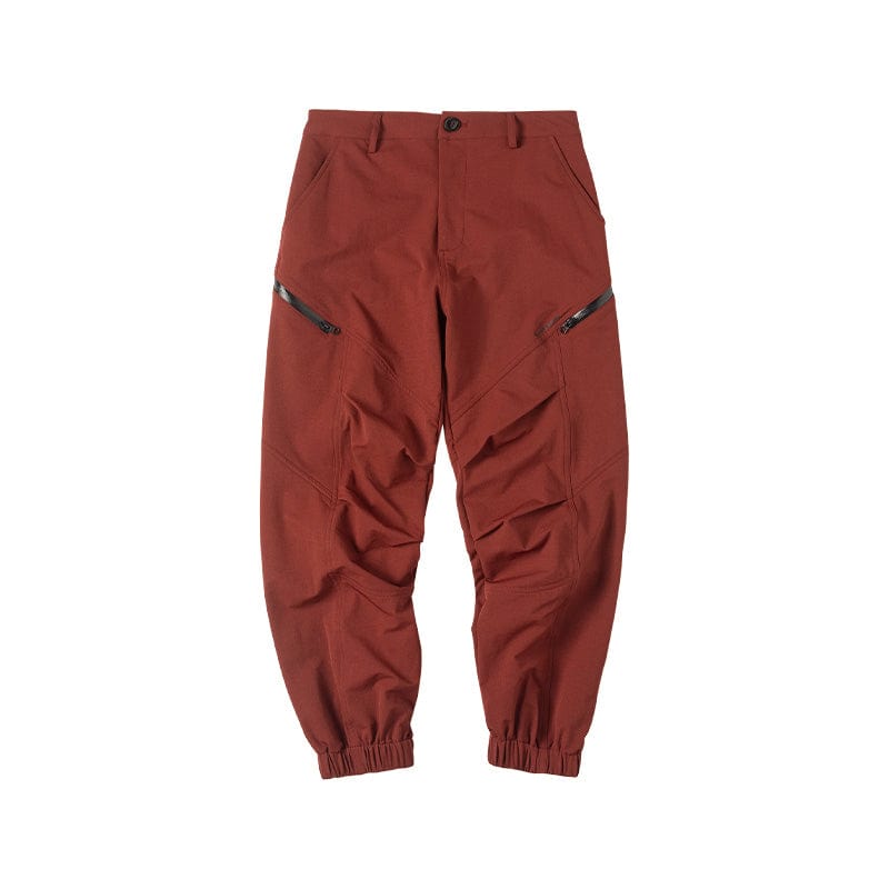 ENSHADOWER Crinkled & Pleated Zipper Jogger, premium urban and streetwear designers apparel on PROJECTISR.com, ENSHADOWER