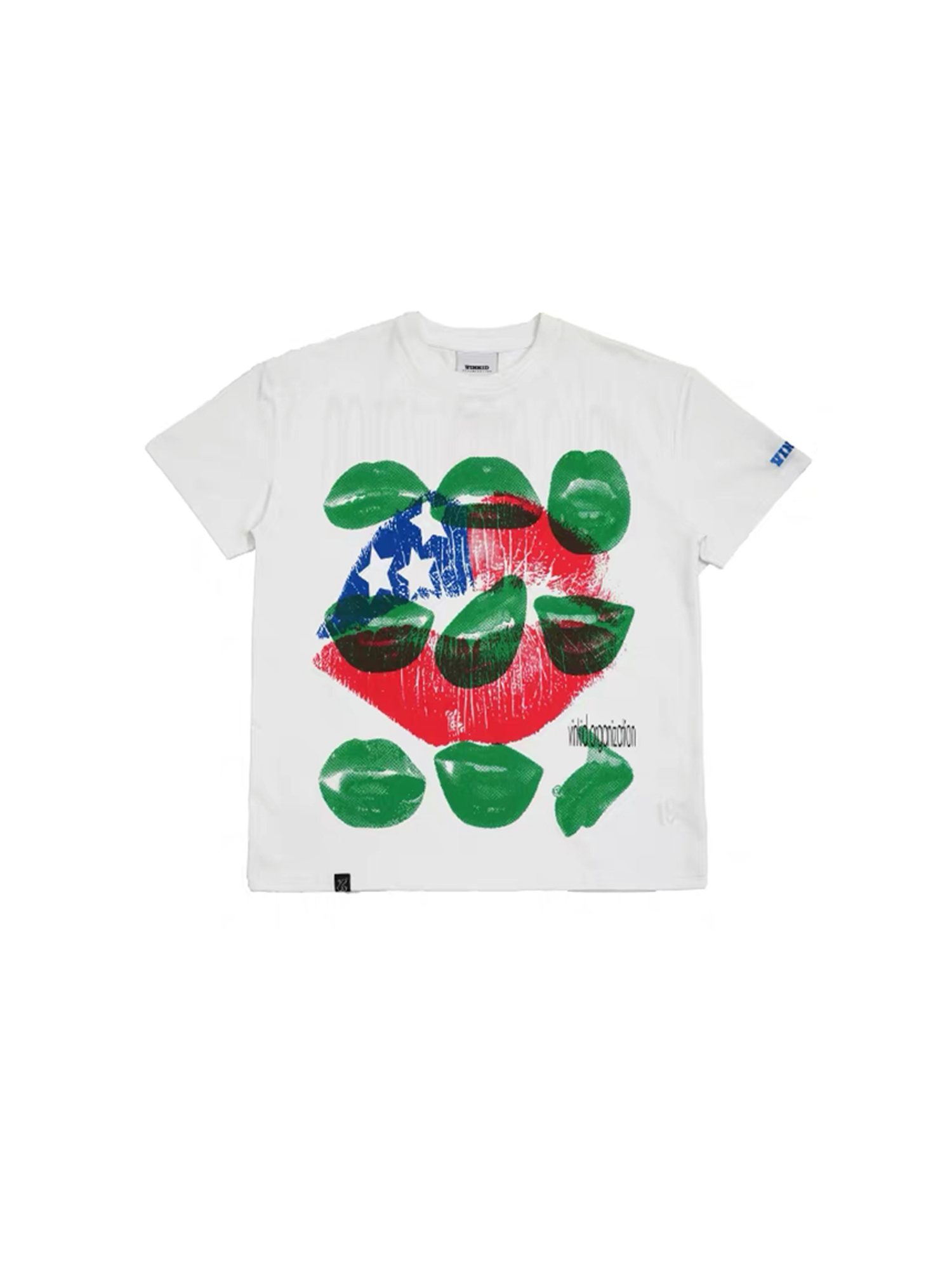 VINKID Contrast Lip Print T-Shirt