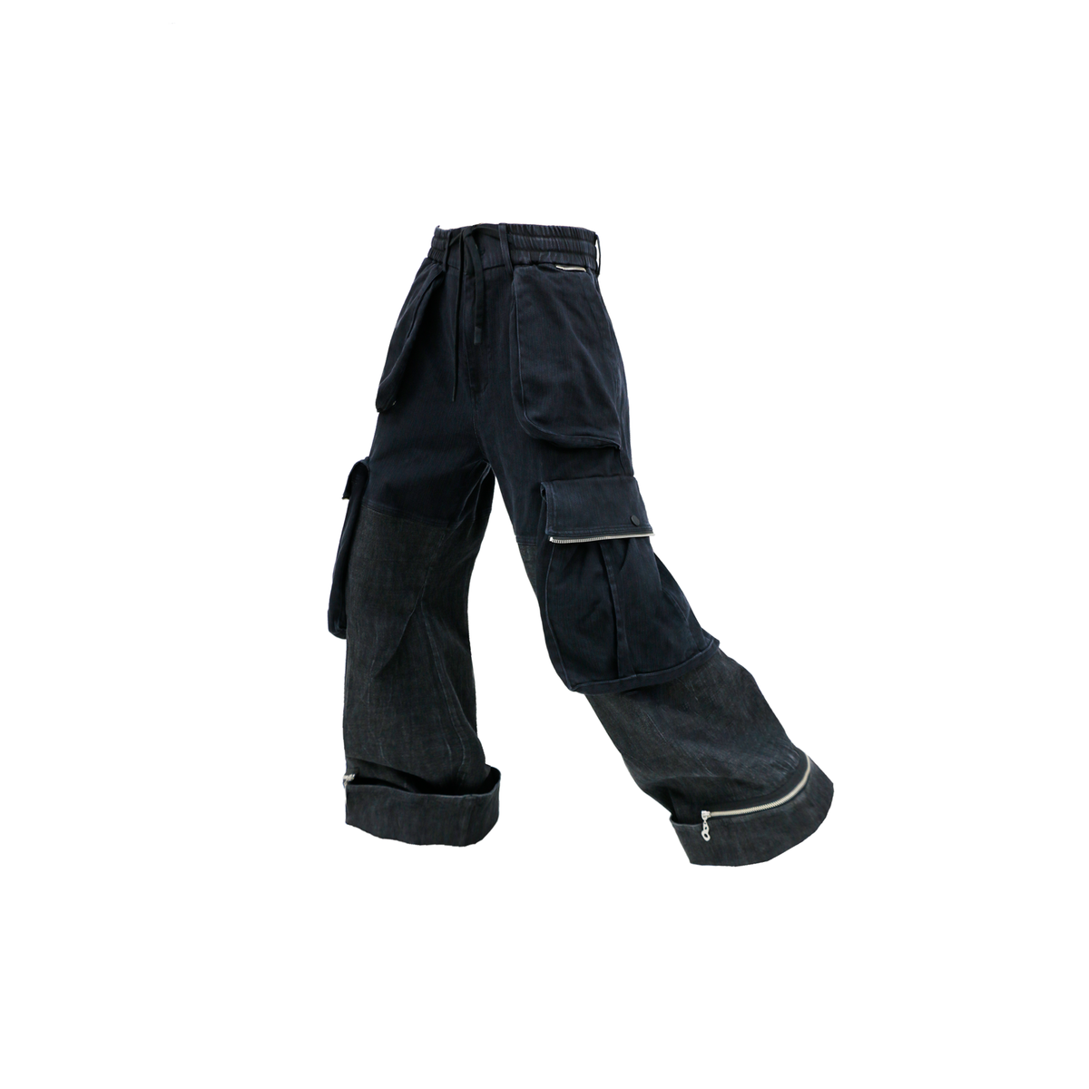 RELABEL Zippered Cargo Jeans