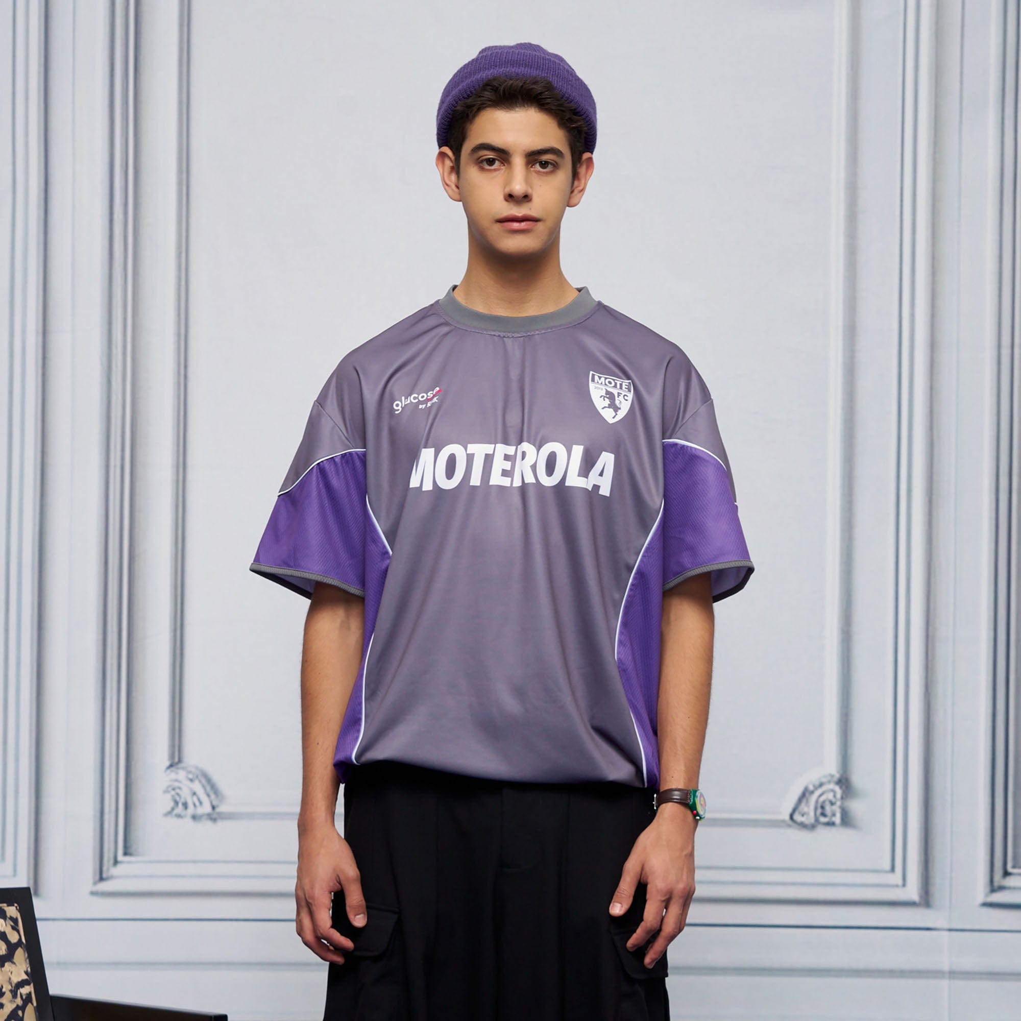 UNLIMITED MOTE x glucose by RMK Contrast Spliced Drawstring Hem Jersey, premium urban and streetwear designers apparel on PROJECTISR.com, UNLIMITED MOTE