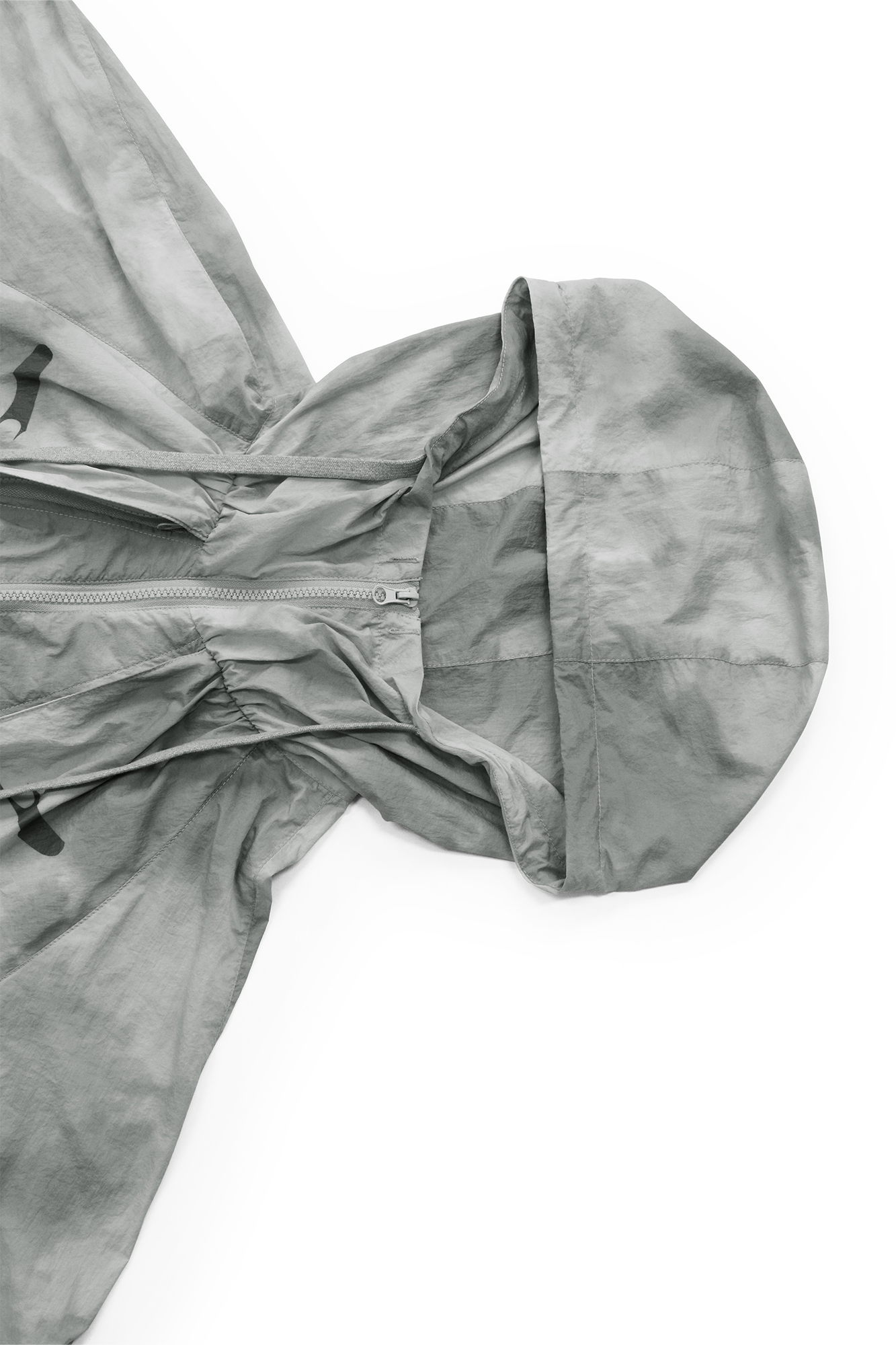 RELABEL Acid-Wash Balloon Hem Hooded Jacket Black, premium urban and streetwear designers apparel on PROJECTISR.com, RELABEL