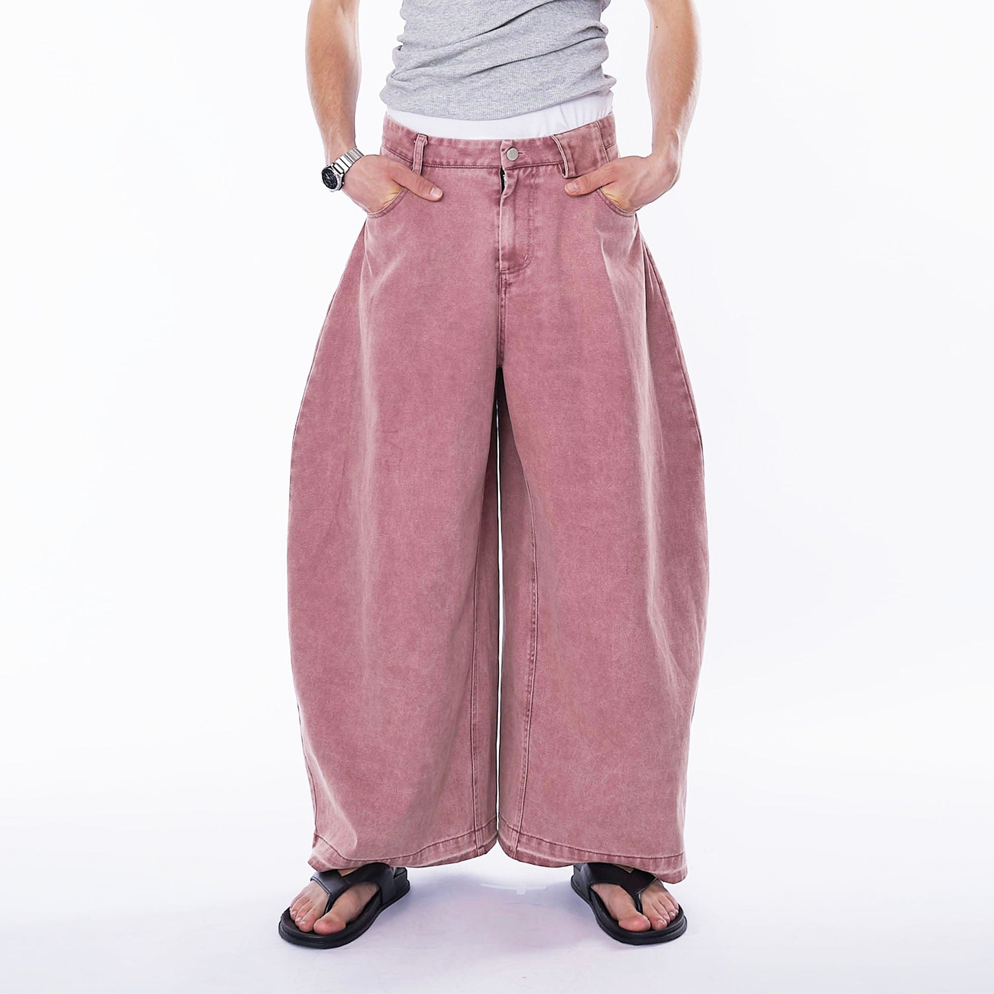 ASSEEN Washed Balloon Oversized Jeans, premium urban and streetwear designers apparel on PROJECTISR.com, ASSEEN