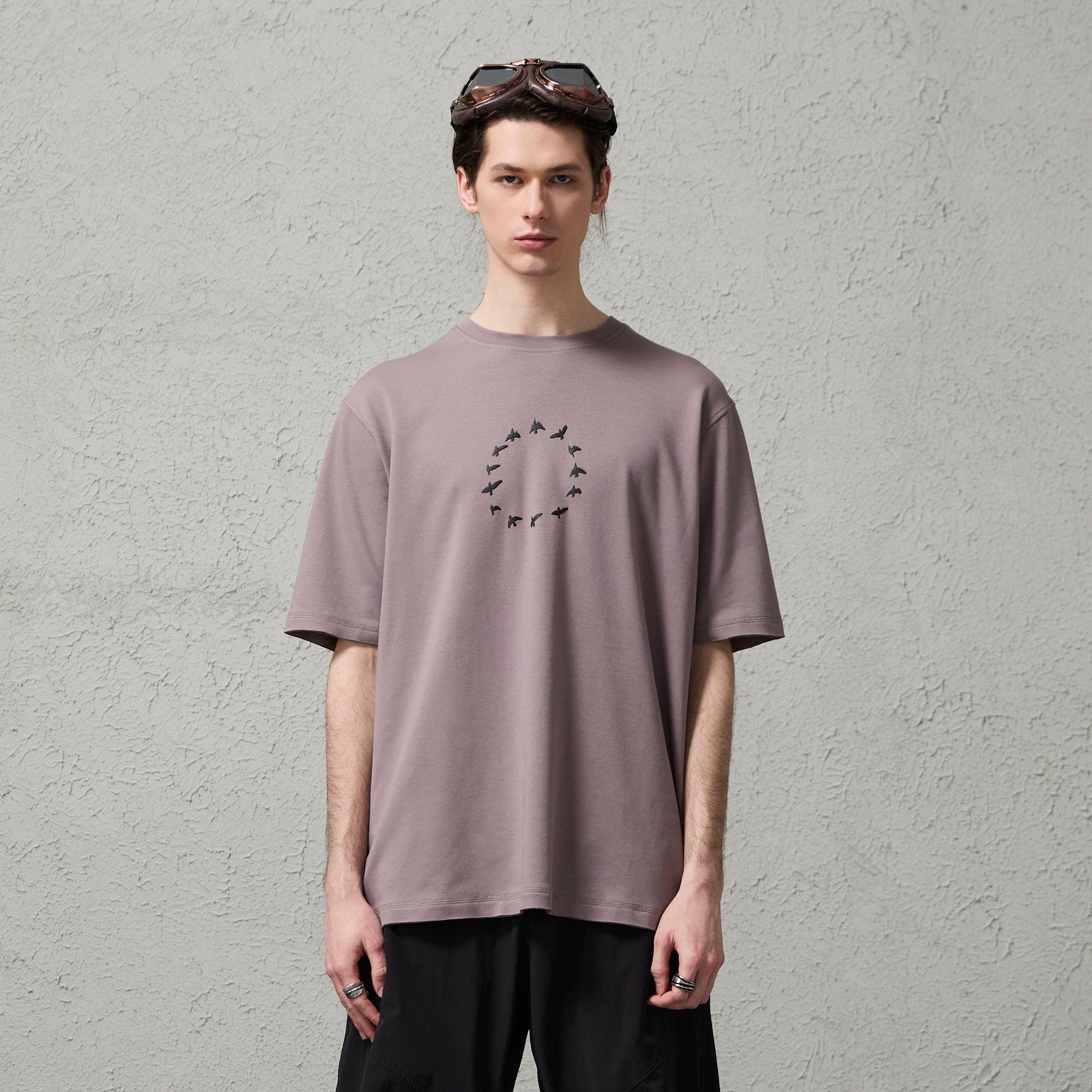 ORGANIC EMOTION Bird-Loop Adjustable Button Back T-Shirt, premium urban and streetwear designers apparel on PROJECTISR.com, ORGANIC EMOTION