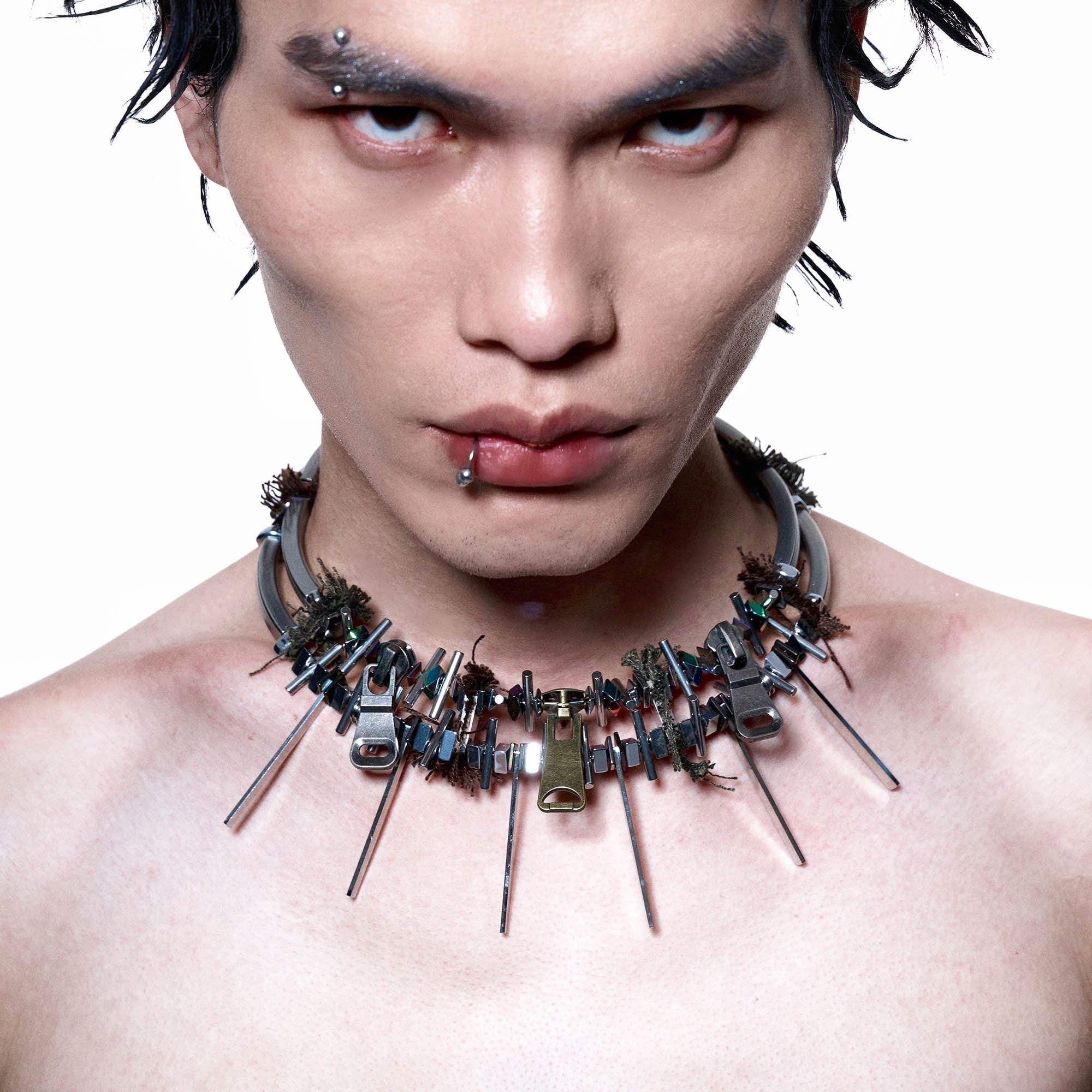 Choker Collar Spike Chain Choker Gothic Vampire Spike Choker