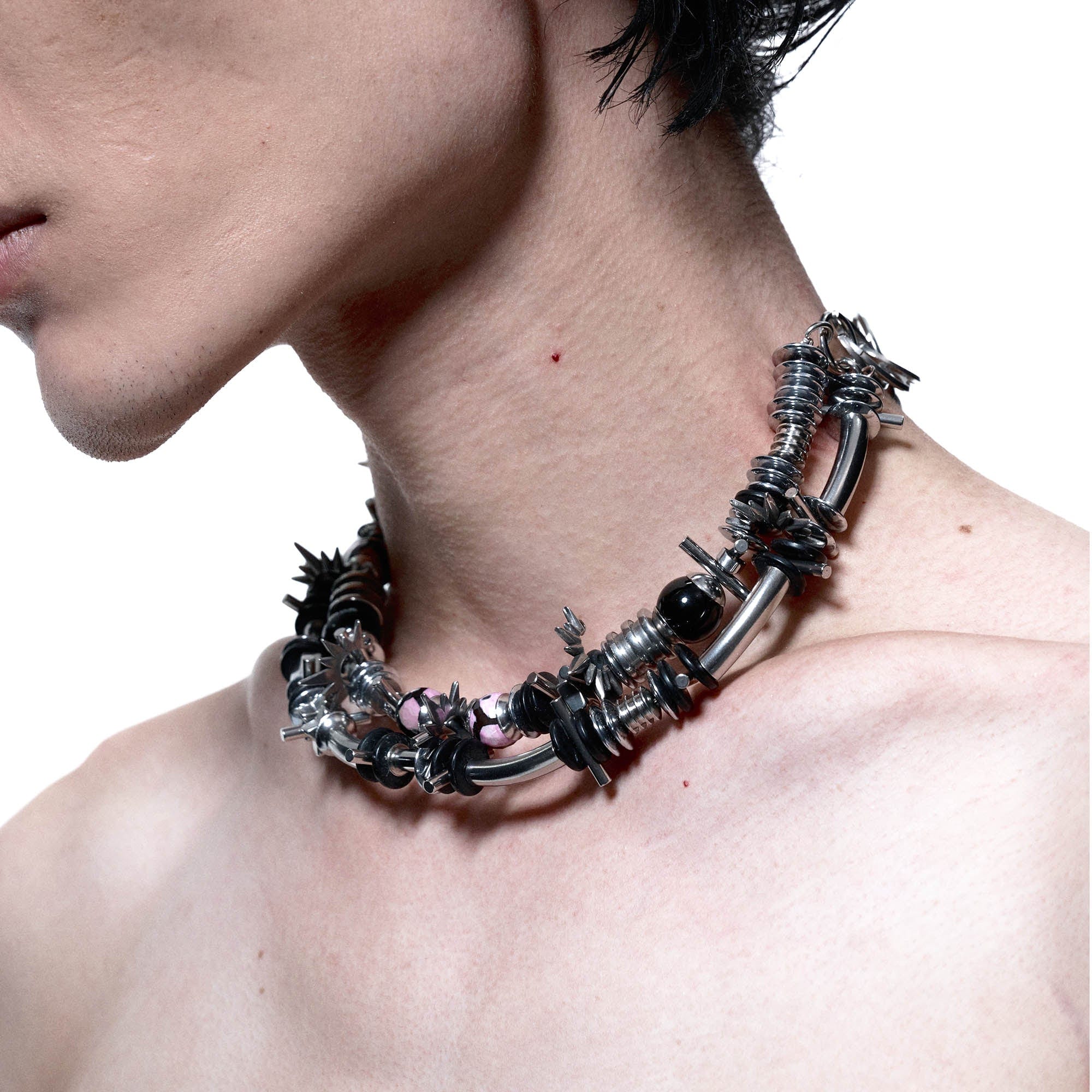 ILLUSORY Annihilation Coil Necklace, premium urban and streetwear designers apparel on PROJECTISR.com, ILLUSORY