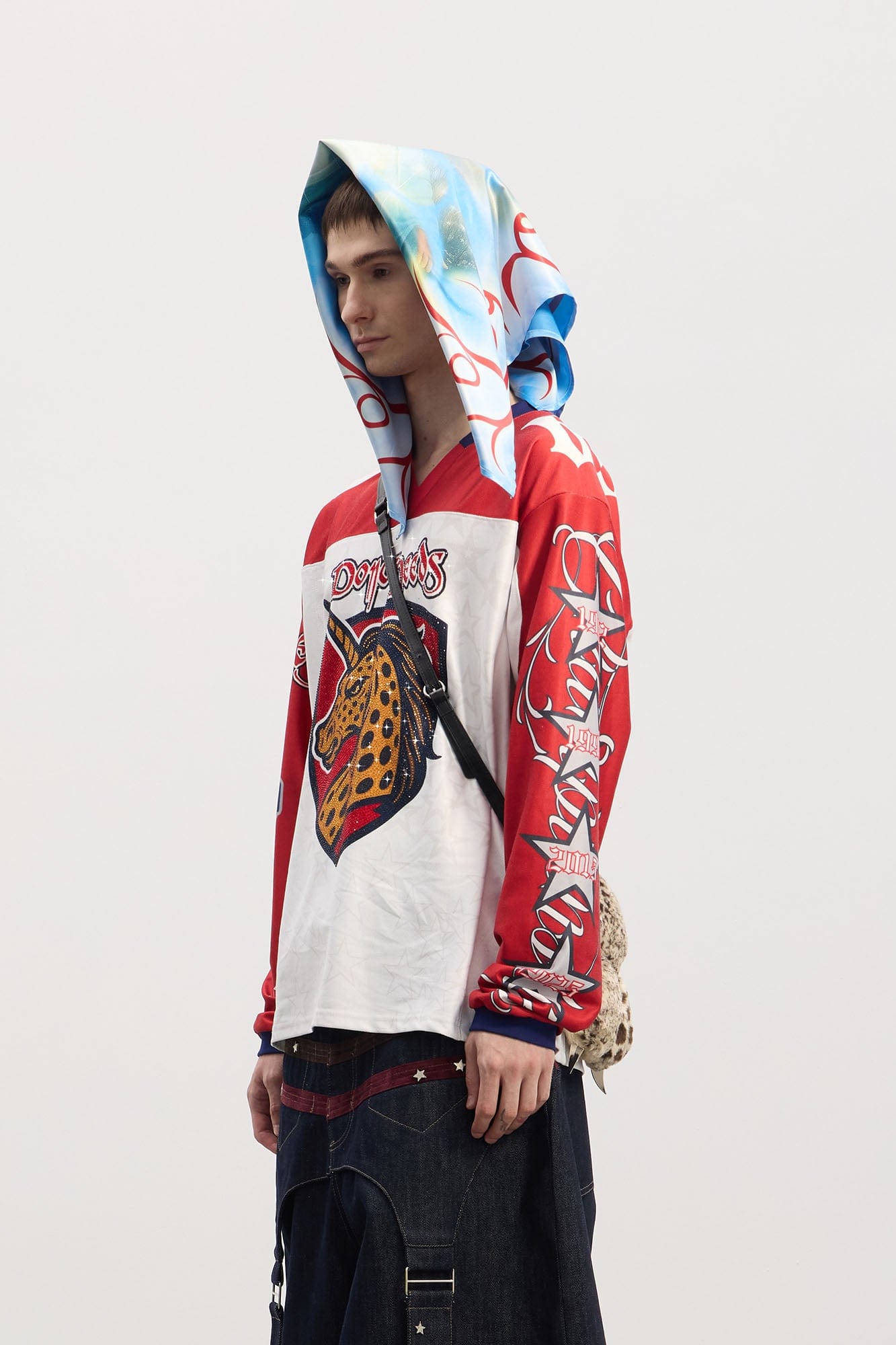 DND4DES Unicorn Rhinestone Hockey Jersey, premium urban and streetwear designers apparel on PROJECTISR.com, DND4DES